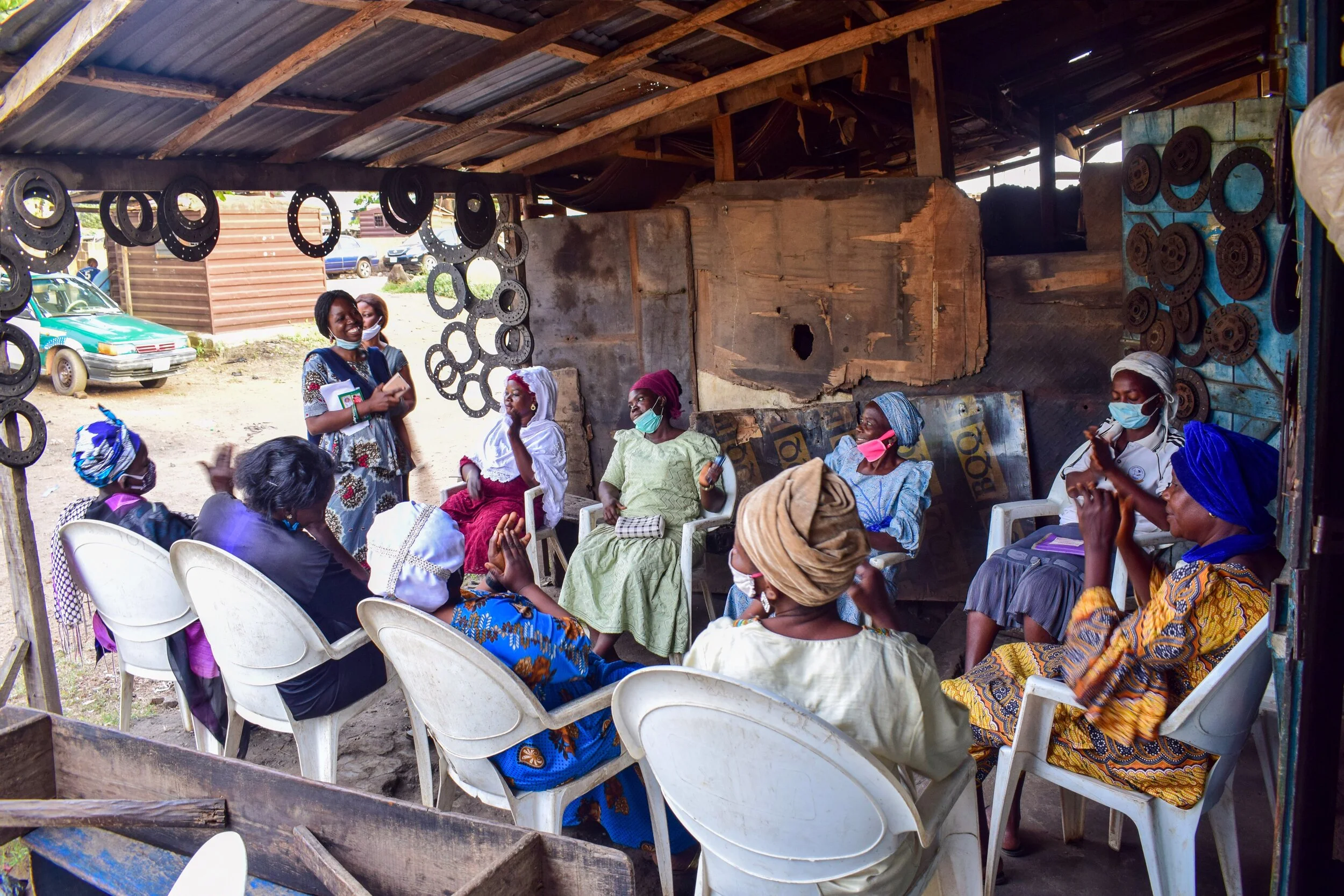 A session of our women economic empowerment program
