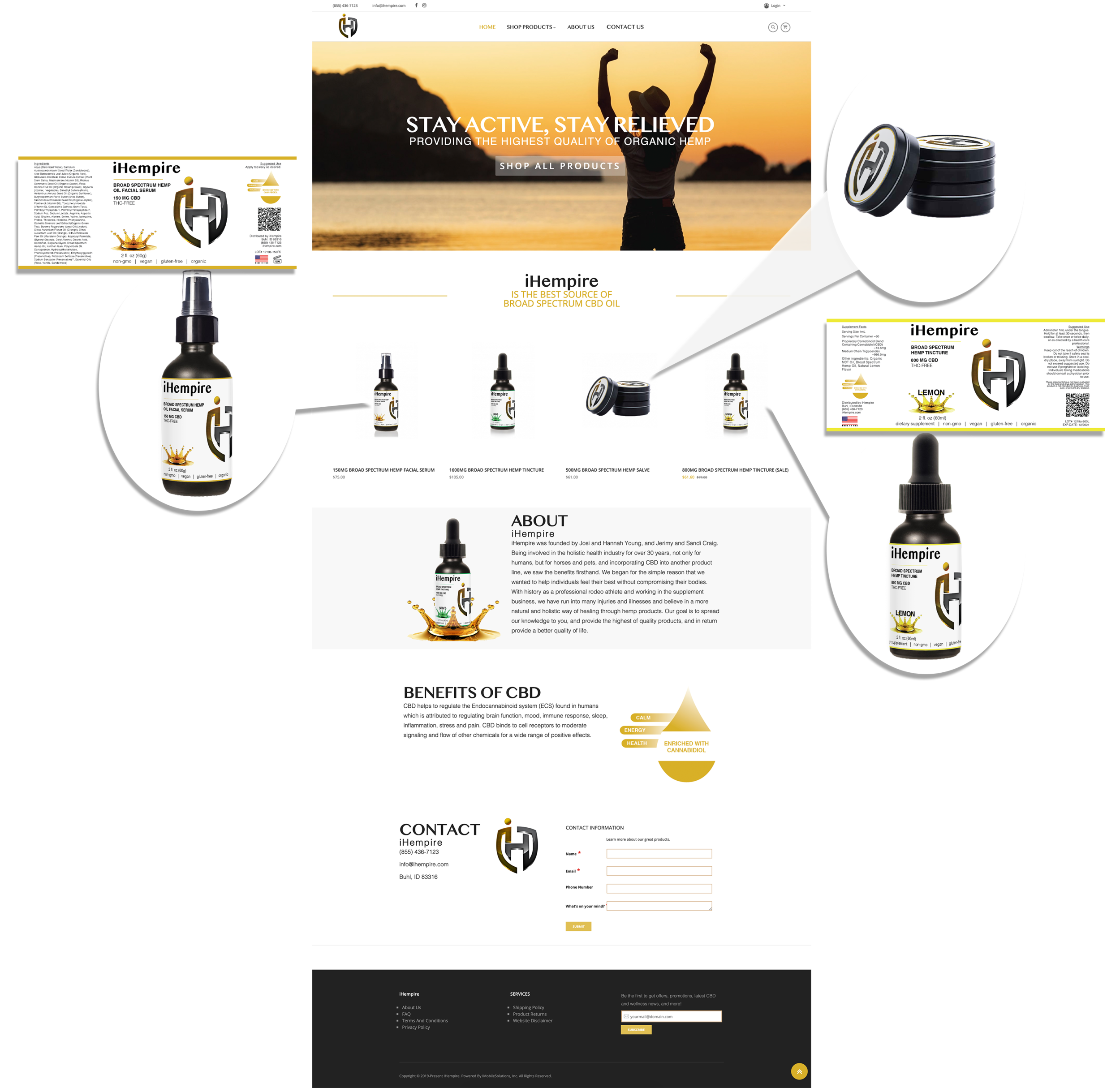 iHempire Landing Page