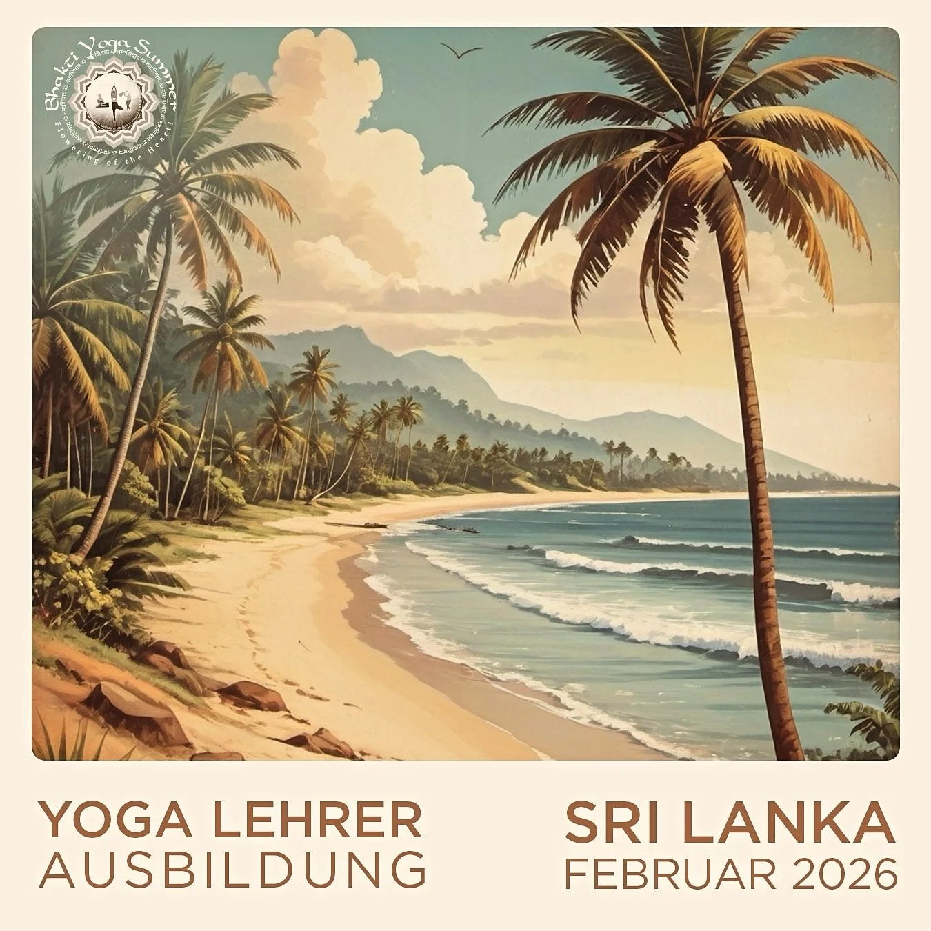 01-15 Februar π§‍βοΈποΈ Yoga Lehrer Ausbildung am tropischen Beach π«Άπ₯₯β¨π΄
Yoga, Strand, Surfing, Lagerfeuer, Ayurveda Spa und den ganzen Tag in kraftvoller Natur π¦
Absoluter Traum im Februar bei 28 Grad Sonne π 
Special Preis: Sicher Dir ein