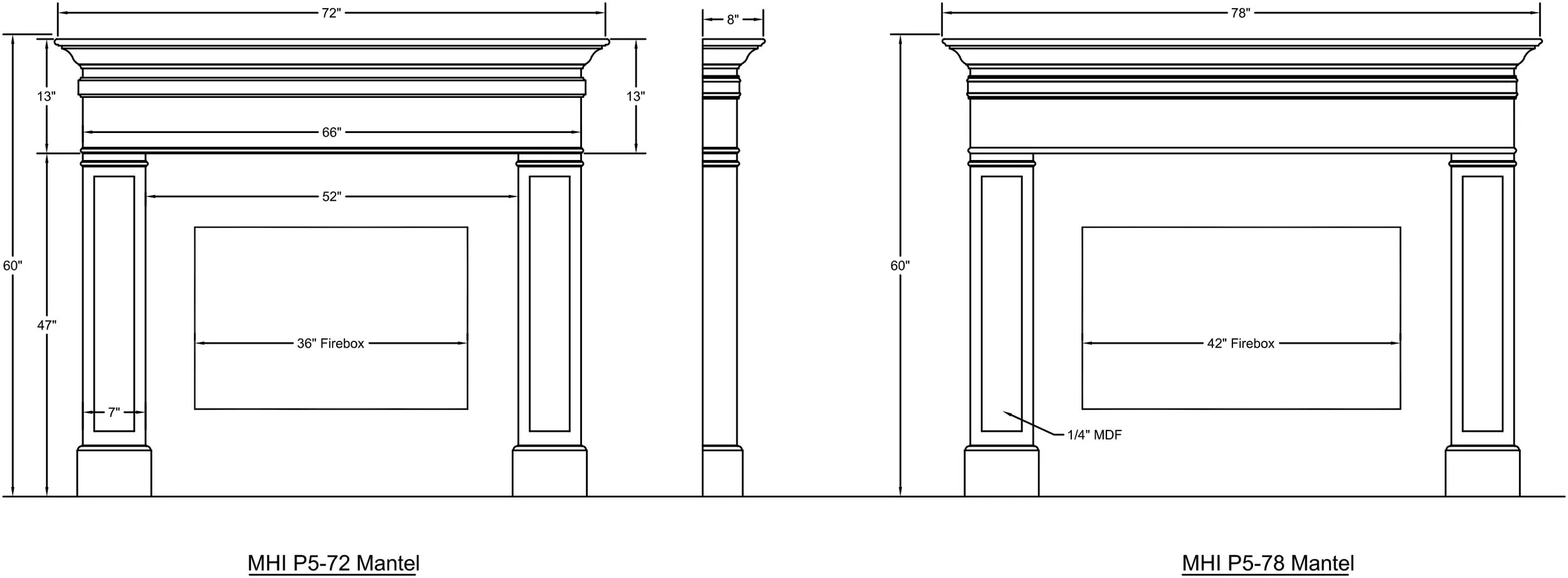 P5 Mantel — Delta Millwork