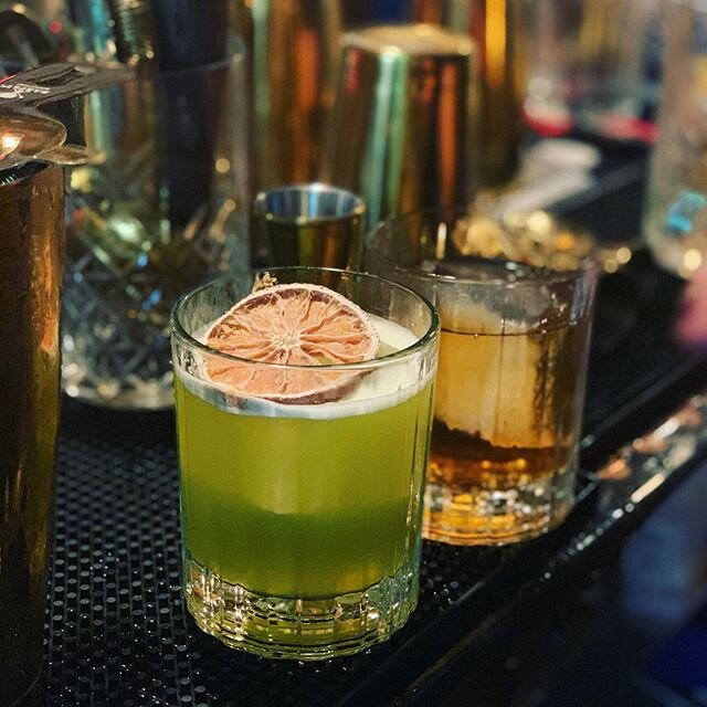 It&rsquo;s getting warm and our &lsquo;Bikini Bottom&rsquo; #cocktail is calling your name. &mdash;

Bumbu Rum
Midori 
Scratch Sour 
Pineapple 
Rose Coriander Syrup &mdash; 🍹 : @theoldsoak