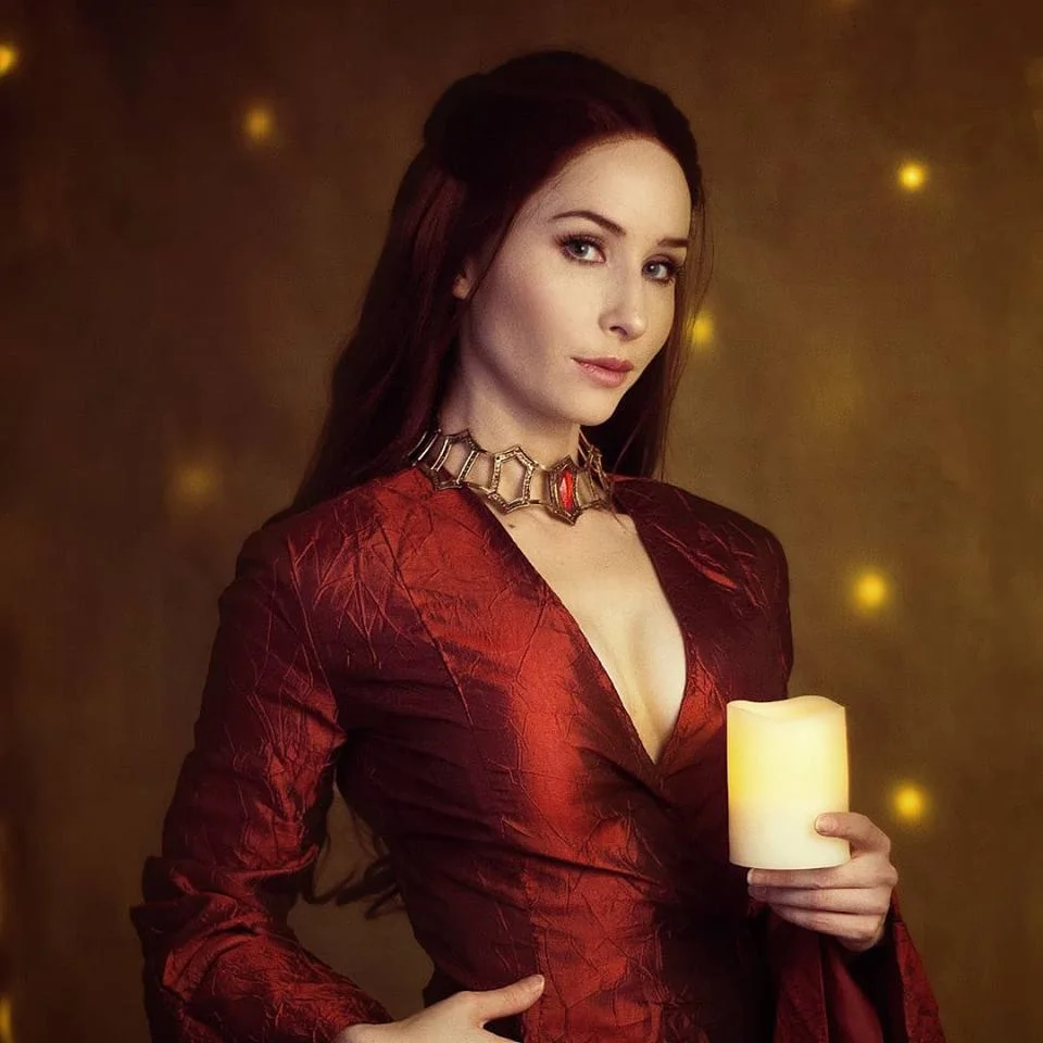 strapless open back dress Melisandre Red Woman Medieval Dress Outfit for Adult Cosplay Costume