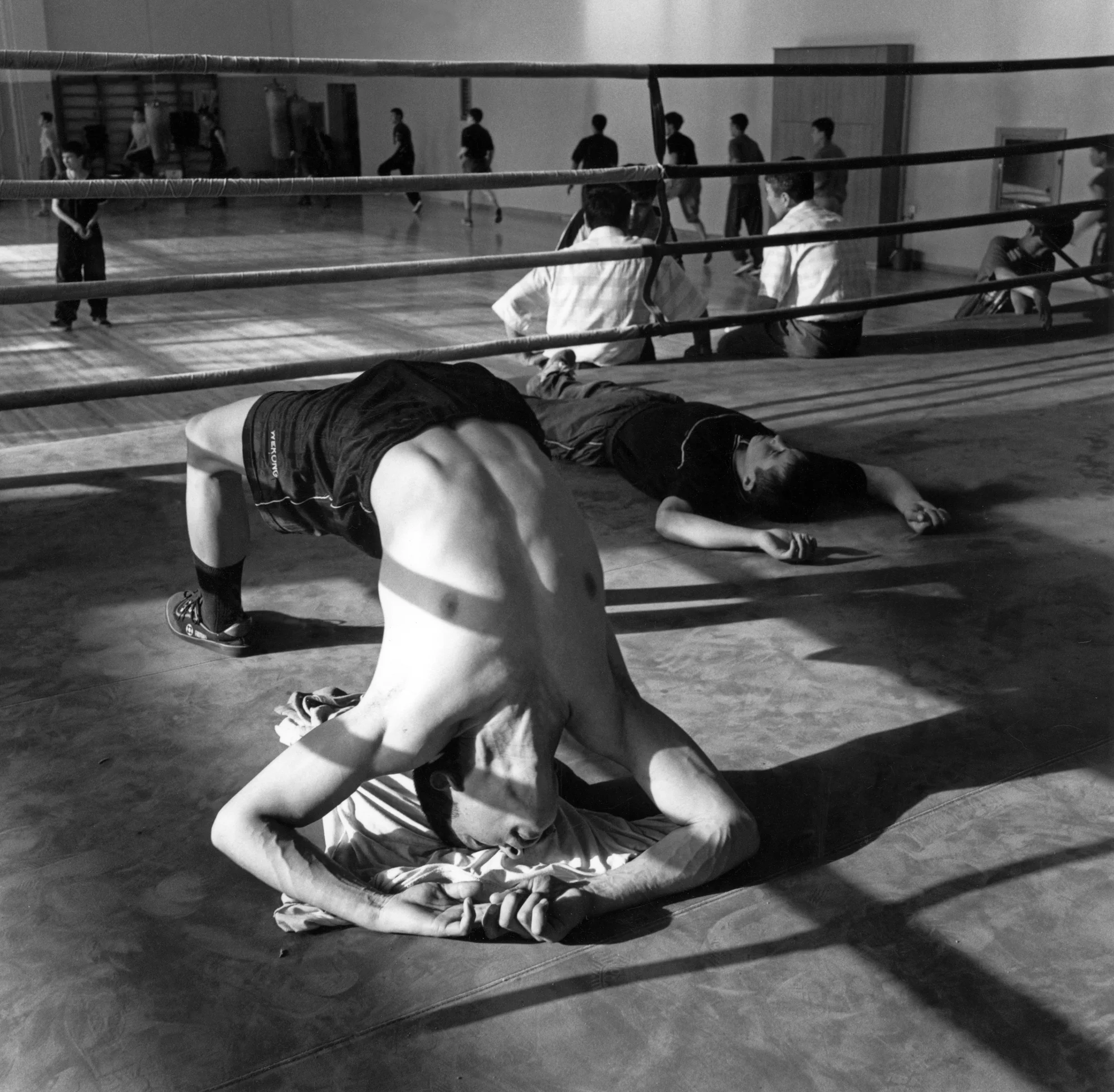 stretching in the ring Almaty KZLR.JPG