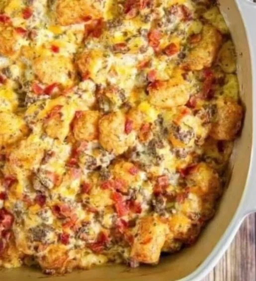 Bacon Cheeseburger Tater Tot Casserole