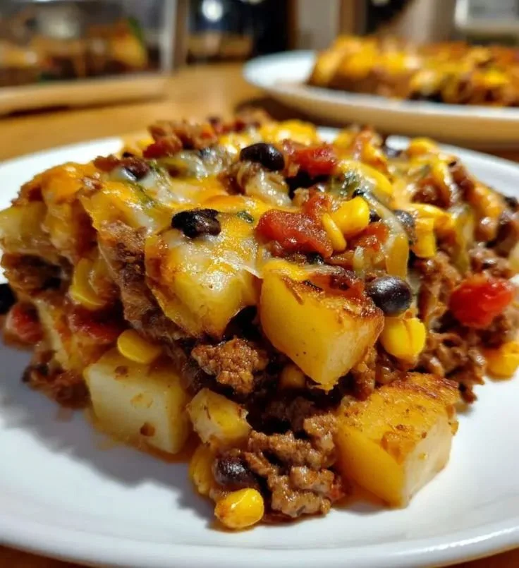 Taco Potato Bake