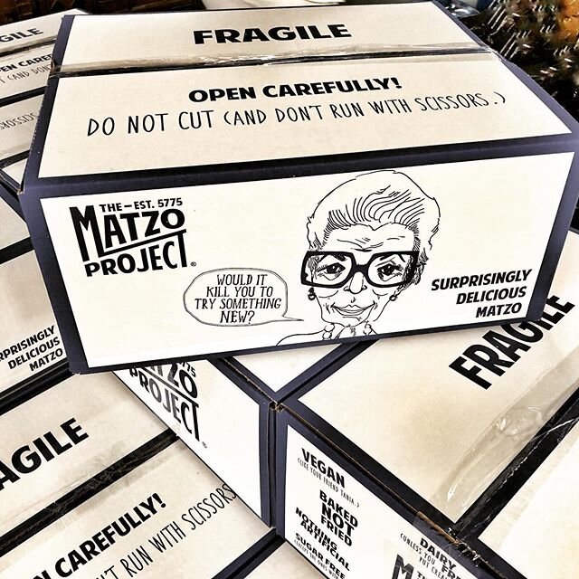 Packing our new 1oz Matzo Chip Boxes today. It&rsquo;s hard to believe how much work went into making this little guy...great to see him living his best, boxy life.