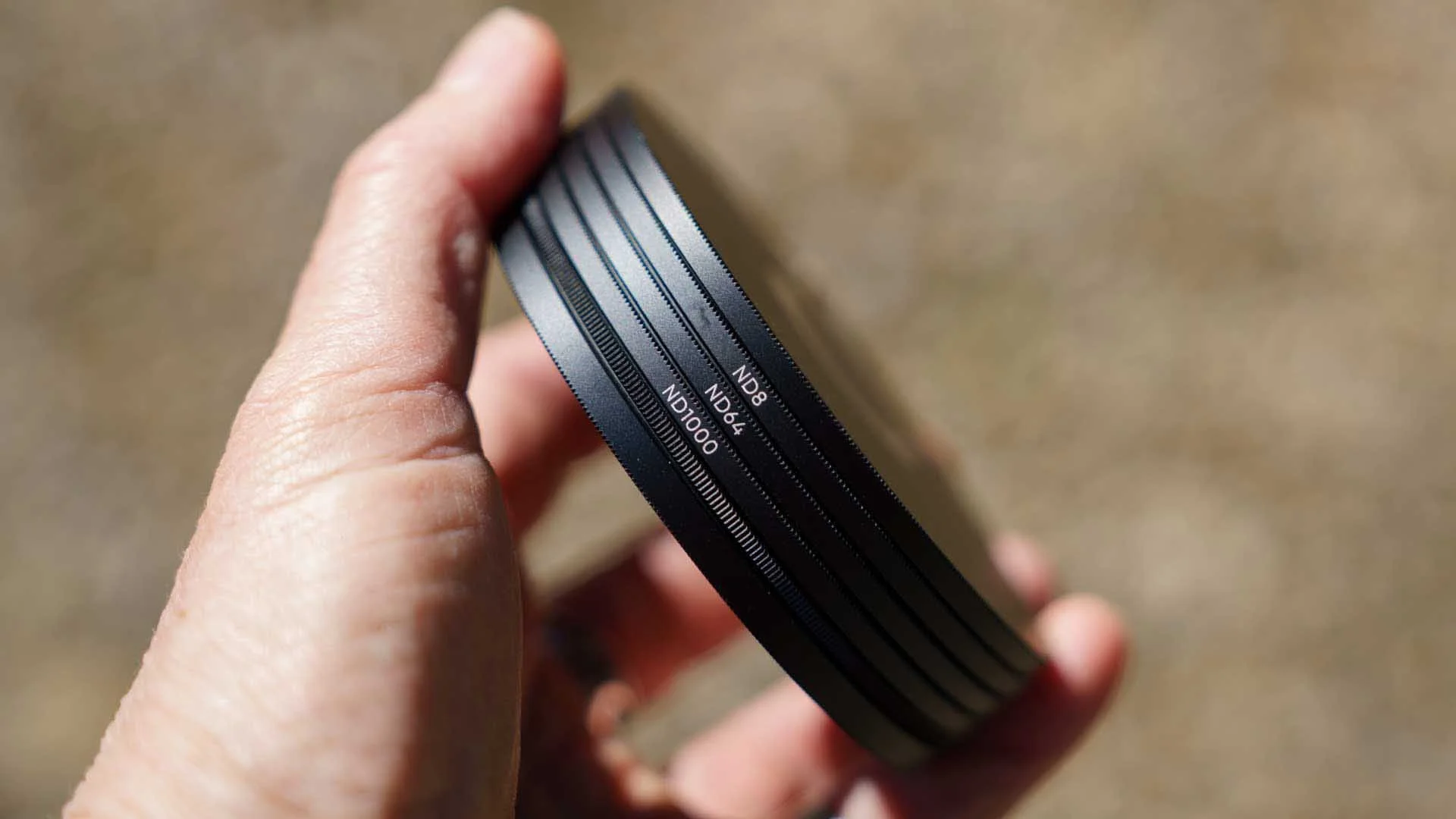 The Urth Magnetic ND Selects Filter Kit Plus+ holds together through magnetic attraction, making it easy to transport between shoots.