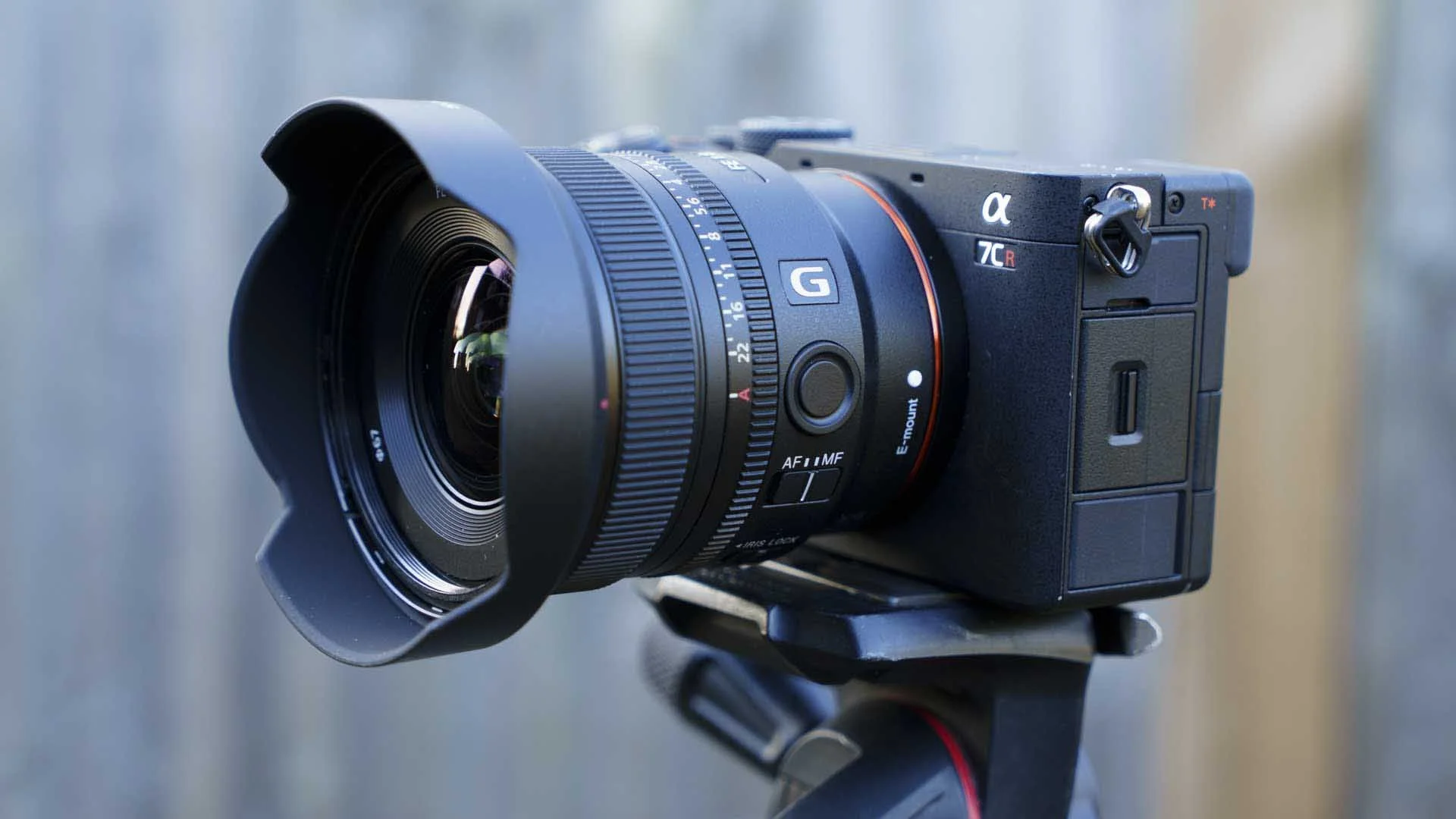  The Sony FE 16mm F1.8 G on the full-frame Sony A7CR. 
