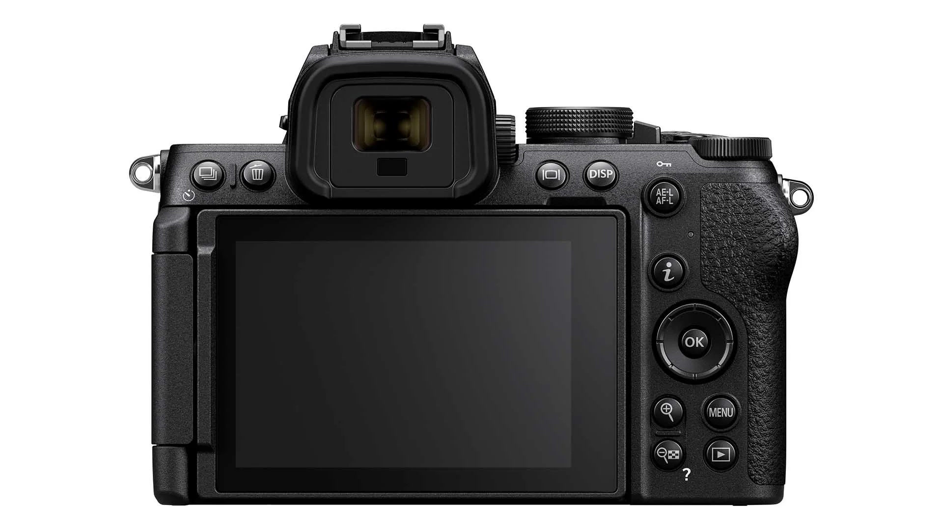  The buttons on the back of the Nikon Z50II have a similar arrangement to those on the Z6III, there’s no joystick though. 