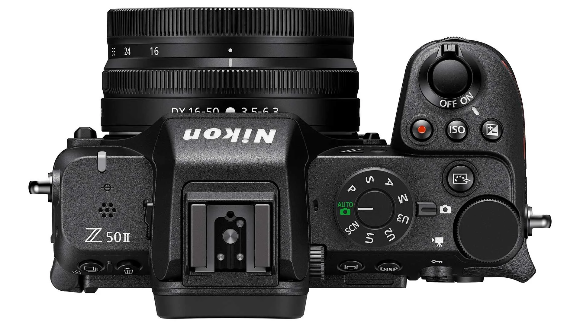  The Nikon Z50II debuts a Picture Control button, seen here just above the top command dial and near the mode dial. 
