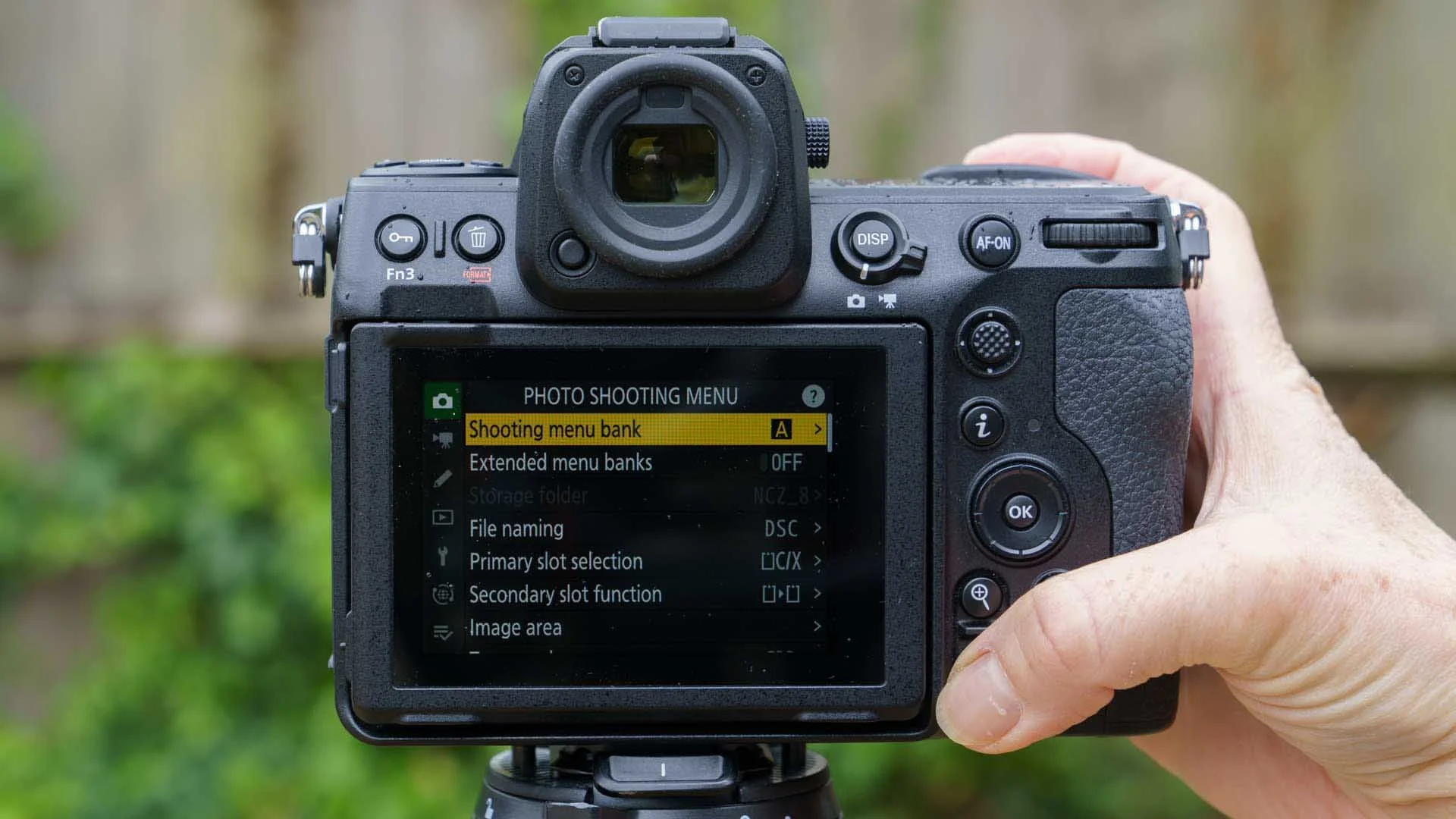  I can reach any of the controls on the right side of the rear of the Z8 with my thumb while holding the camera. 
