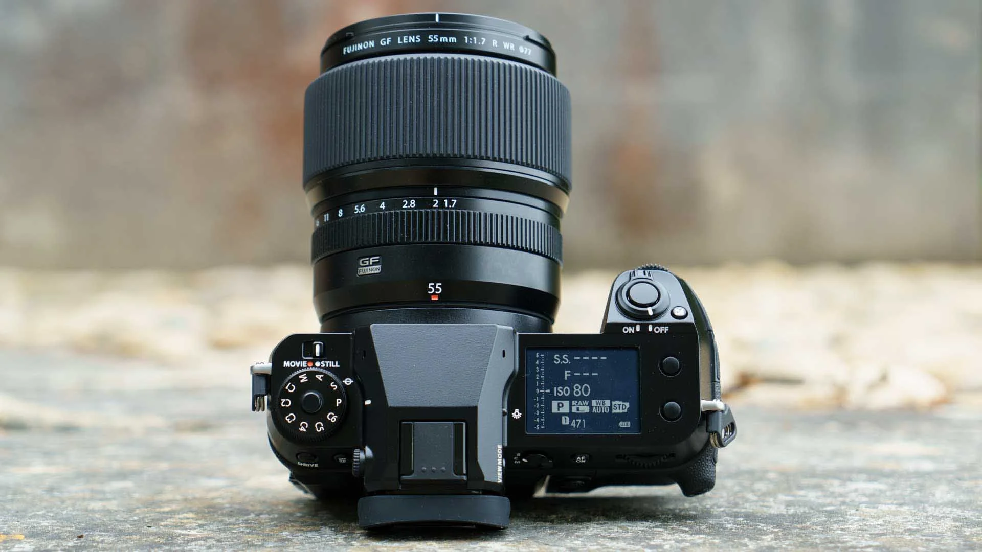 The Fujifilm GFX100S II has a substantial grip that gives plenty of room for your fingers.