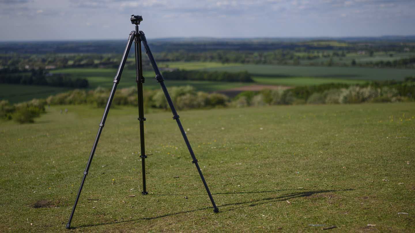  The aluminium Peak Design Travel Tripod, seen here, weighs 1.56Kg, 290g more than the carbon fibre version. 