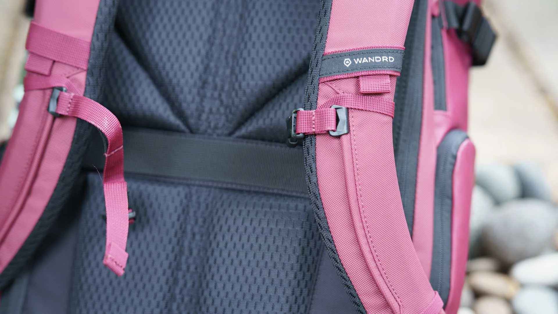  The sternum strap slides easily up and down its mounting. I find it most comfortable close to the top position. 