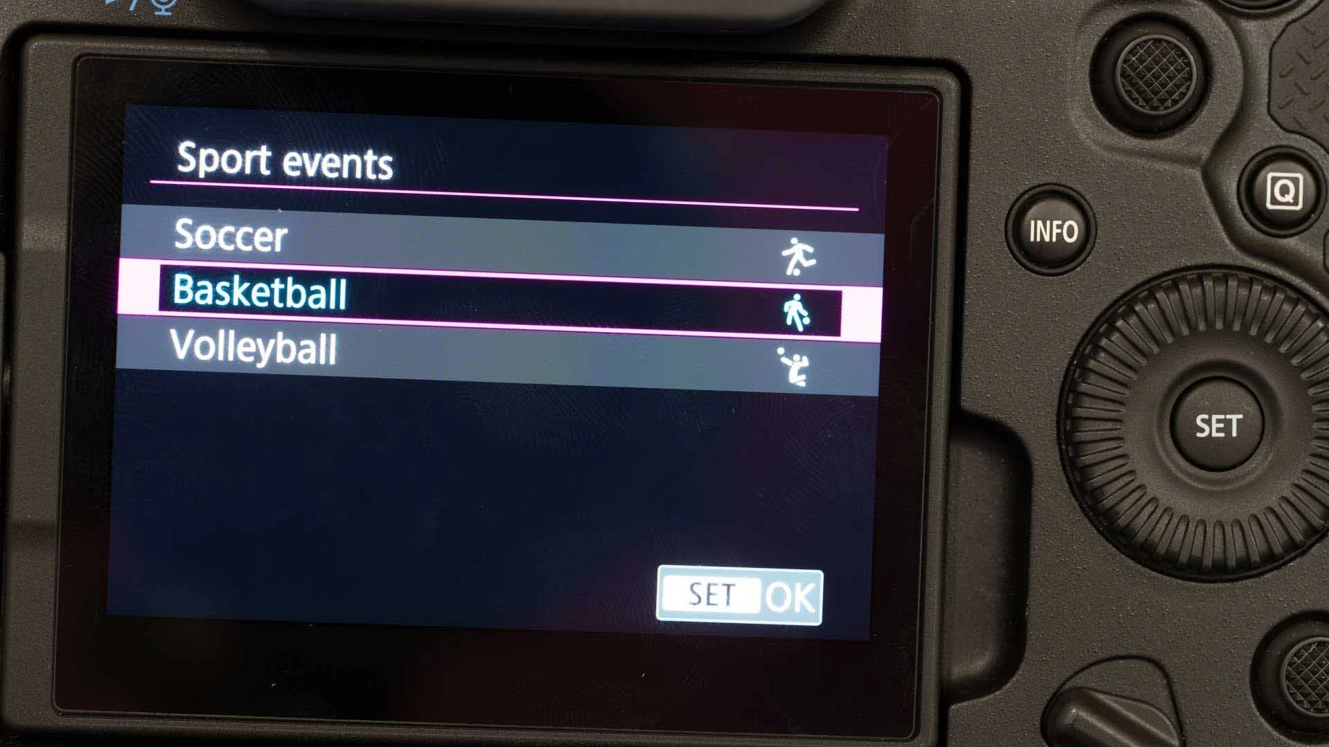 There are three sports available for selection in the R1’s Action Priority mode. I anticipate more being added over time. 