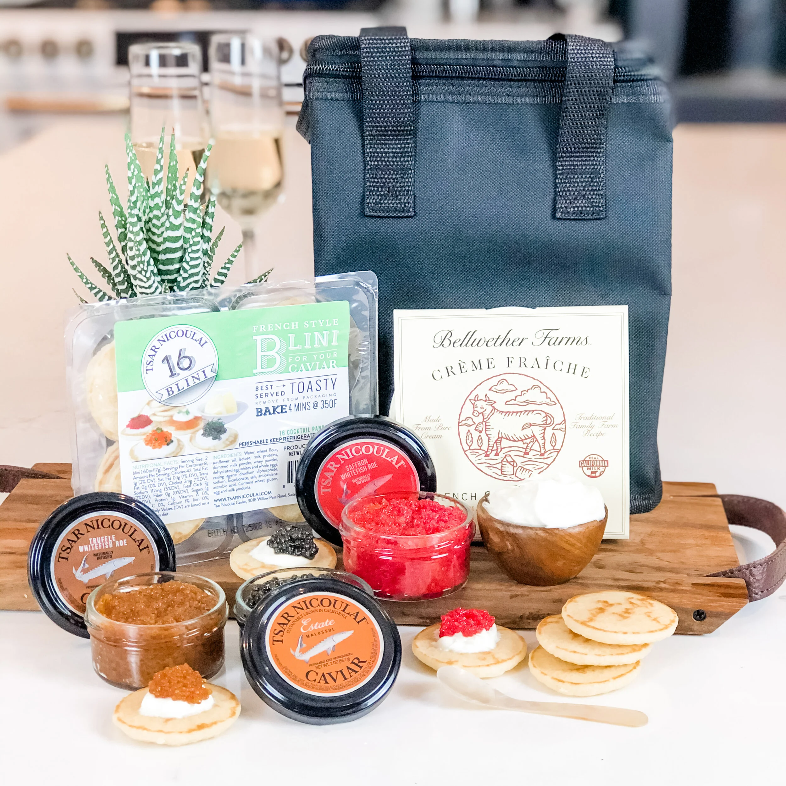 Thermal Bag Gift Set (Gold) — Tsar Nicoulai Caviar Buy the Best