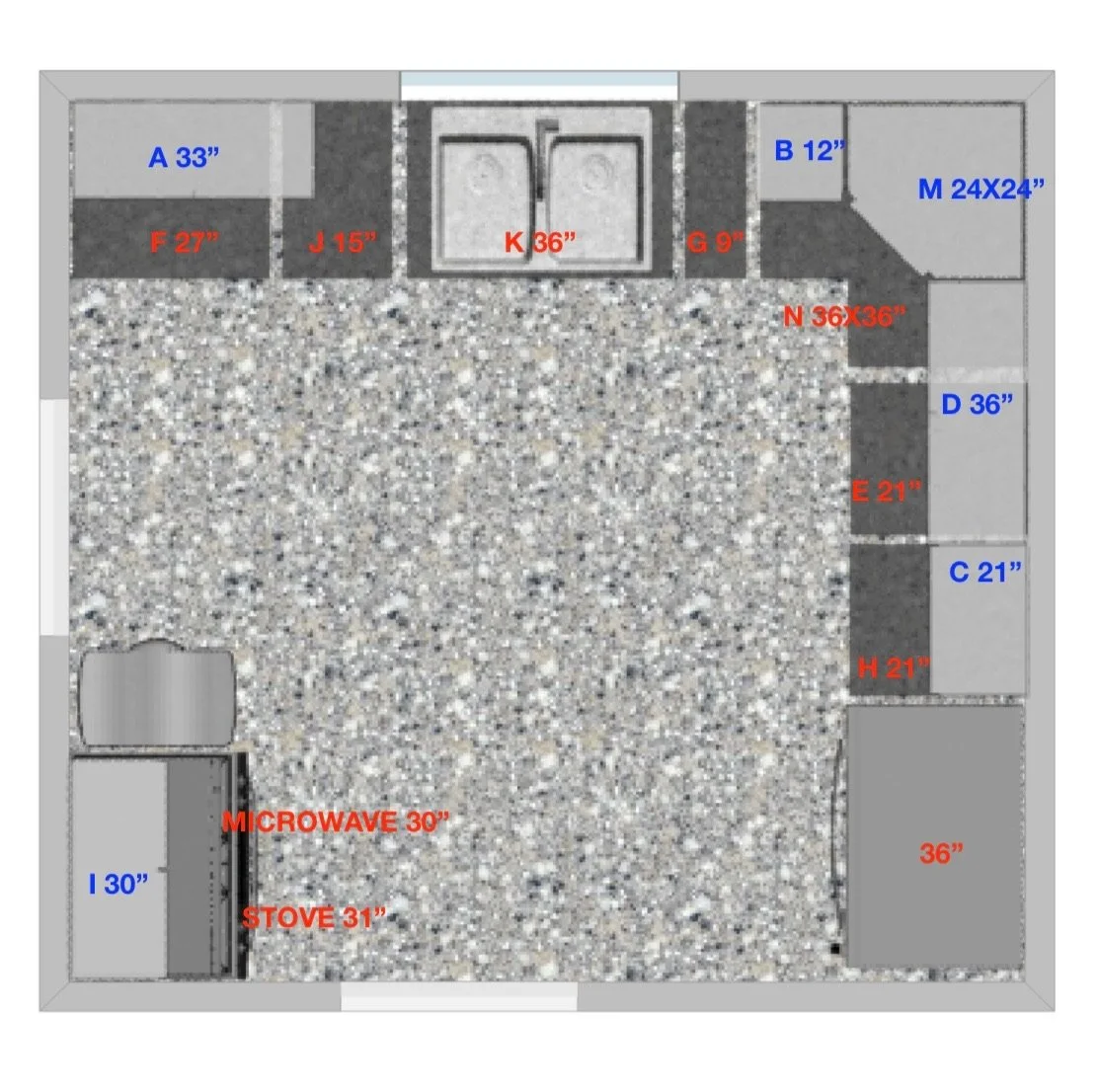 Kitchen - Floor Plan