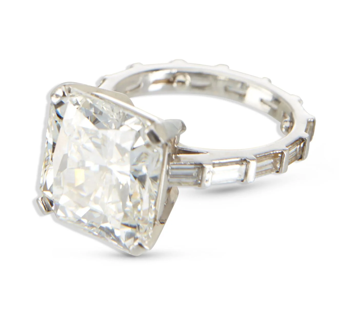 Platinum Ring With An 11-Carat Diamond Center Stone Climbs to Six Figures at Miller &amp; Miller's Jewellery &amp; Watches Auction, Nov. 24th