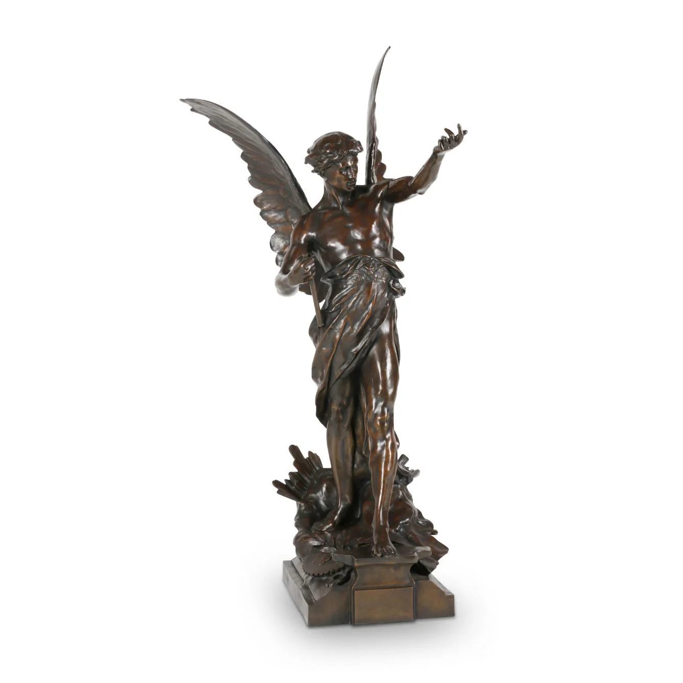 Patinated Bronze Sculpture by Emile Louis Picault, a Mascot for the Ten-Mile Corinthian Automobile Championship of 1906 in Florida, Brings CA $43,660 at Miller &amp; Miller Auctions Ltd. Dec. 8th