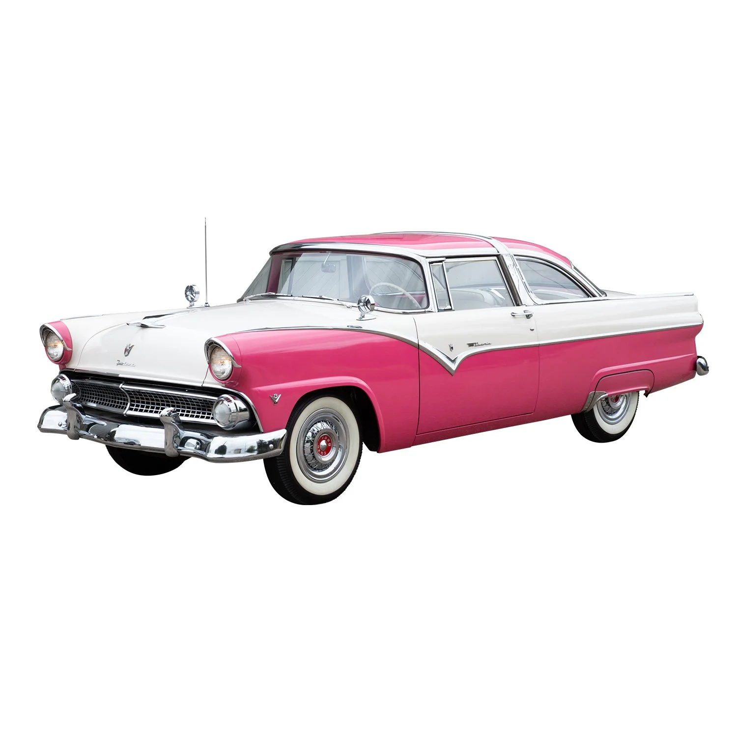 A 1955 FORD CROWN VICTORIA CAR AND A REMINGTON RIFLES &amp; CARTRIDGES TIN SIGN SCORE TOP LOT HONORS IN MILLER &amp; MILLER AUCTIONS, SEPT. 16-17