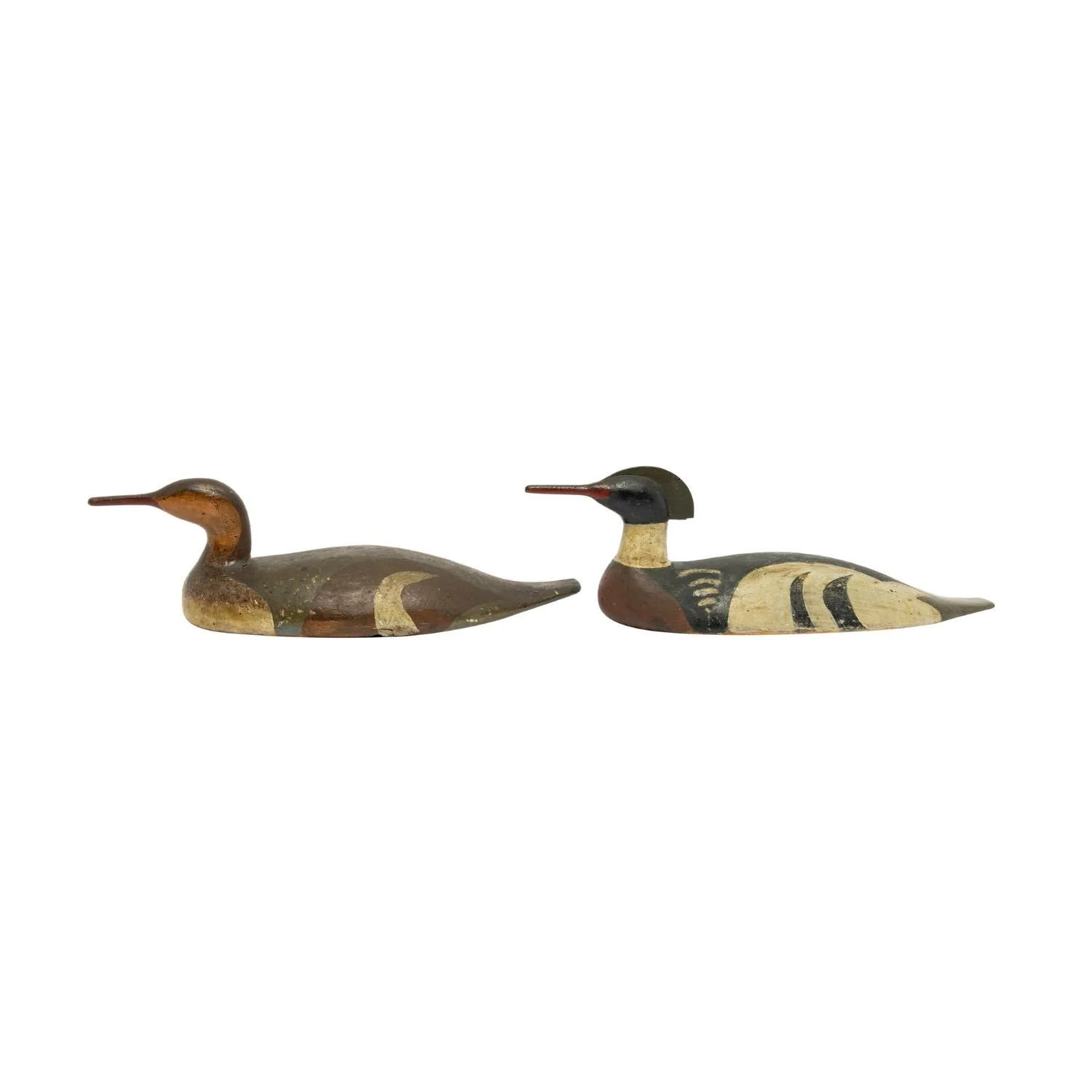 First quarter 20th century Nova Scotia merganser decoy pair (CA$11,800)