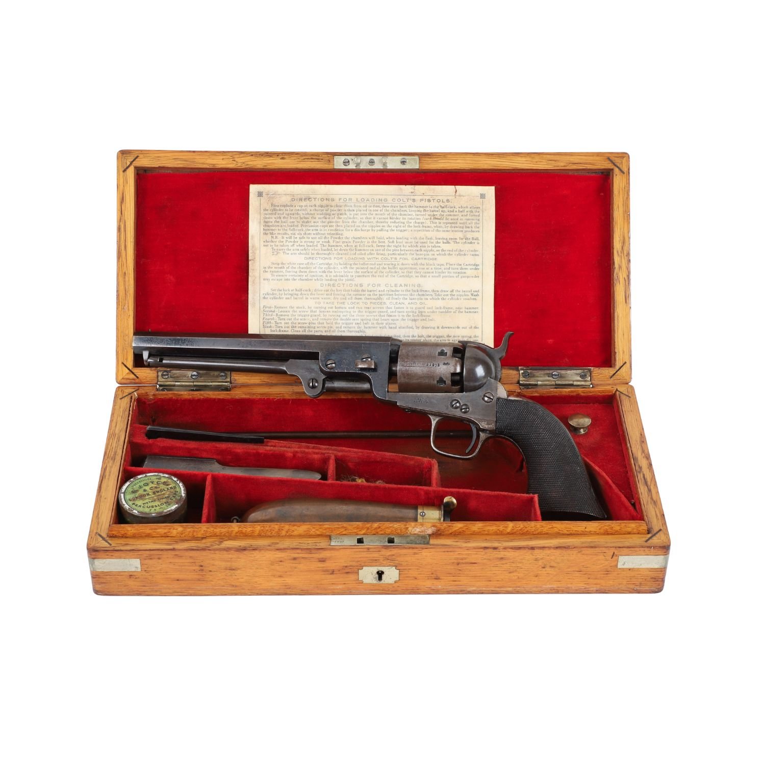 Cased and inscribed Colt Model 1851 Navy revolver (CA$8,260)