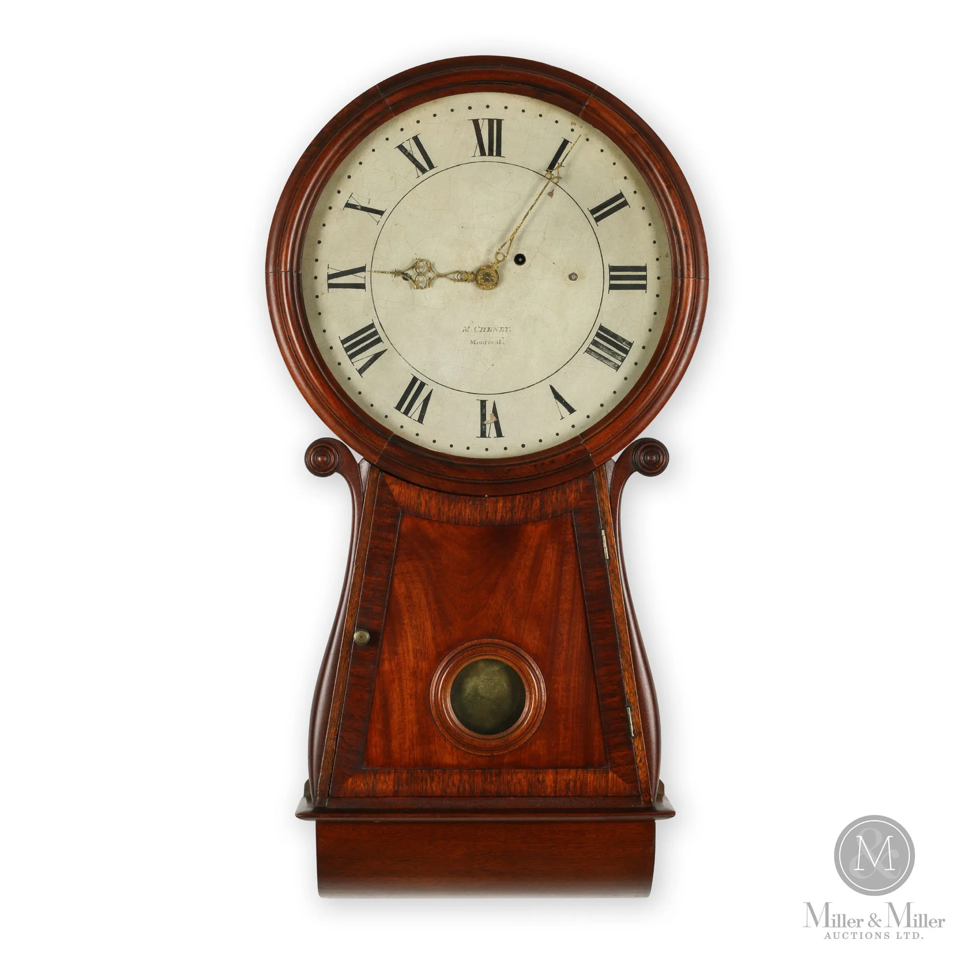 Martin Cheney, Montreal "Key Hole" Wall Clock<br><b>SOLD: $20,060</B>