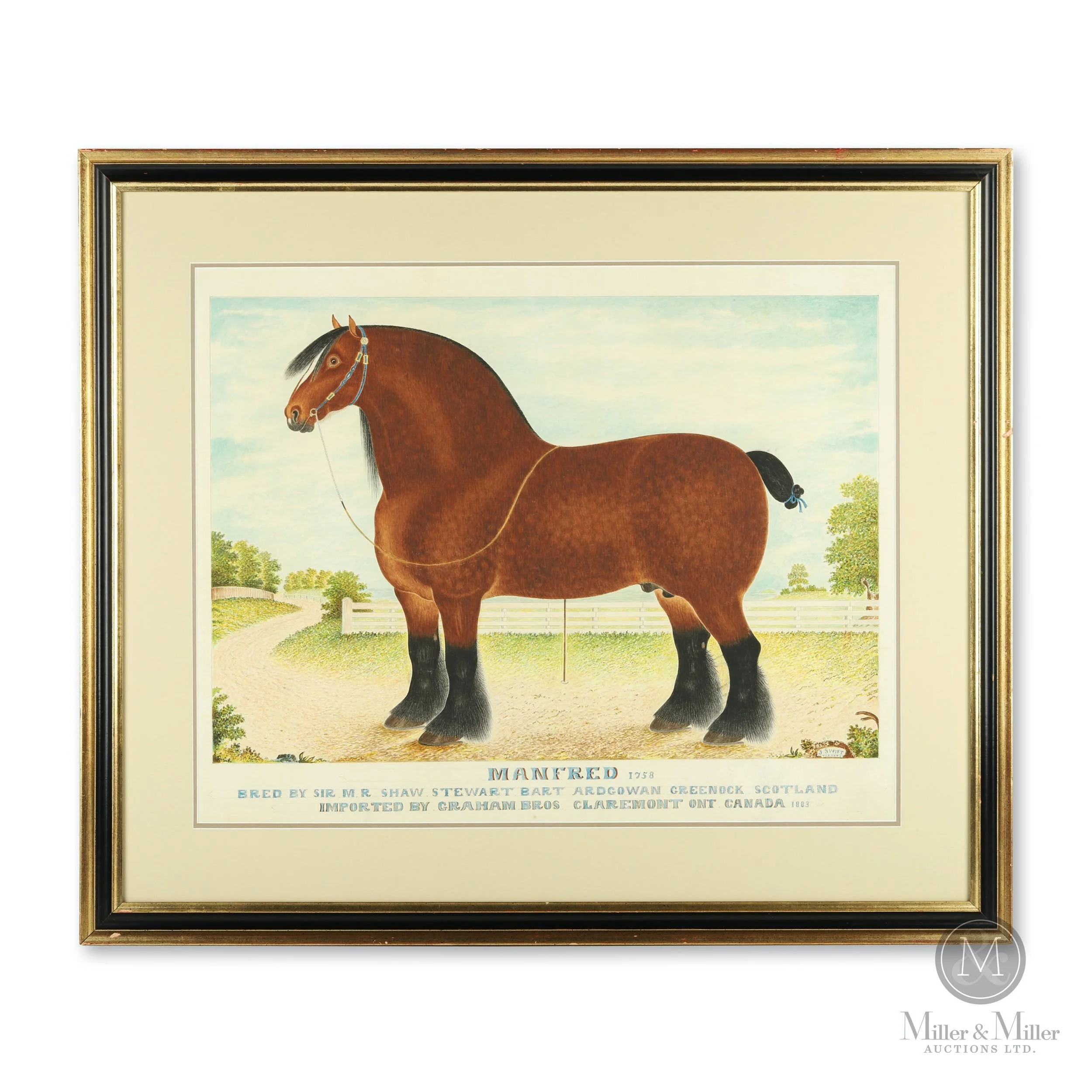 Swift, Joseph (1832-1889). Manfred<br><b>SOLD: $16,520</B>