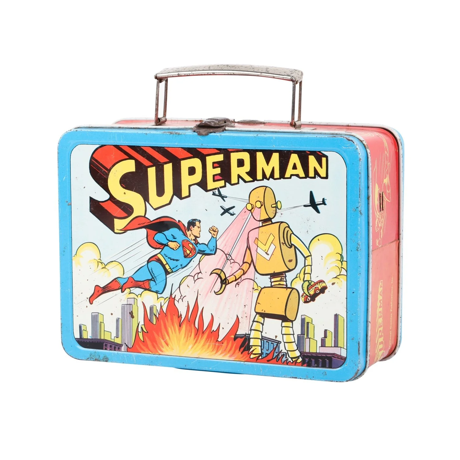 1950s American-made Superman vs. The Robot metal lunch box (est. CA$600-$900).