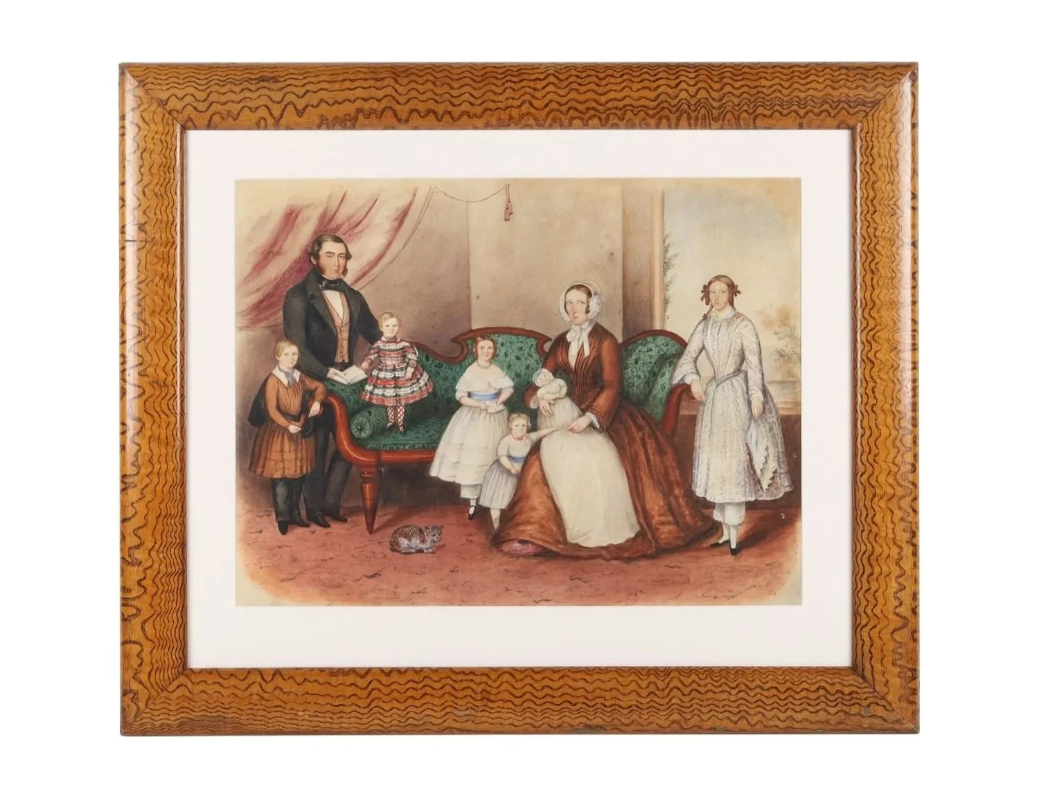 Lot 196 – Gummer Family Portrait, Cobourg. 19th-century Canadian family portrait in watercolour. Estimate: $6,000–$8,000 (Canadian).