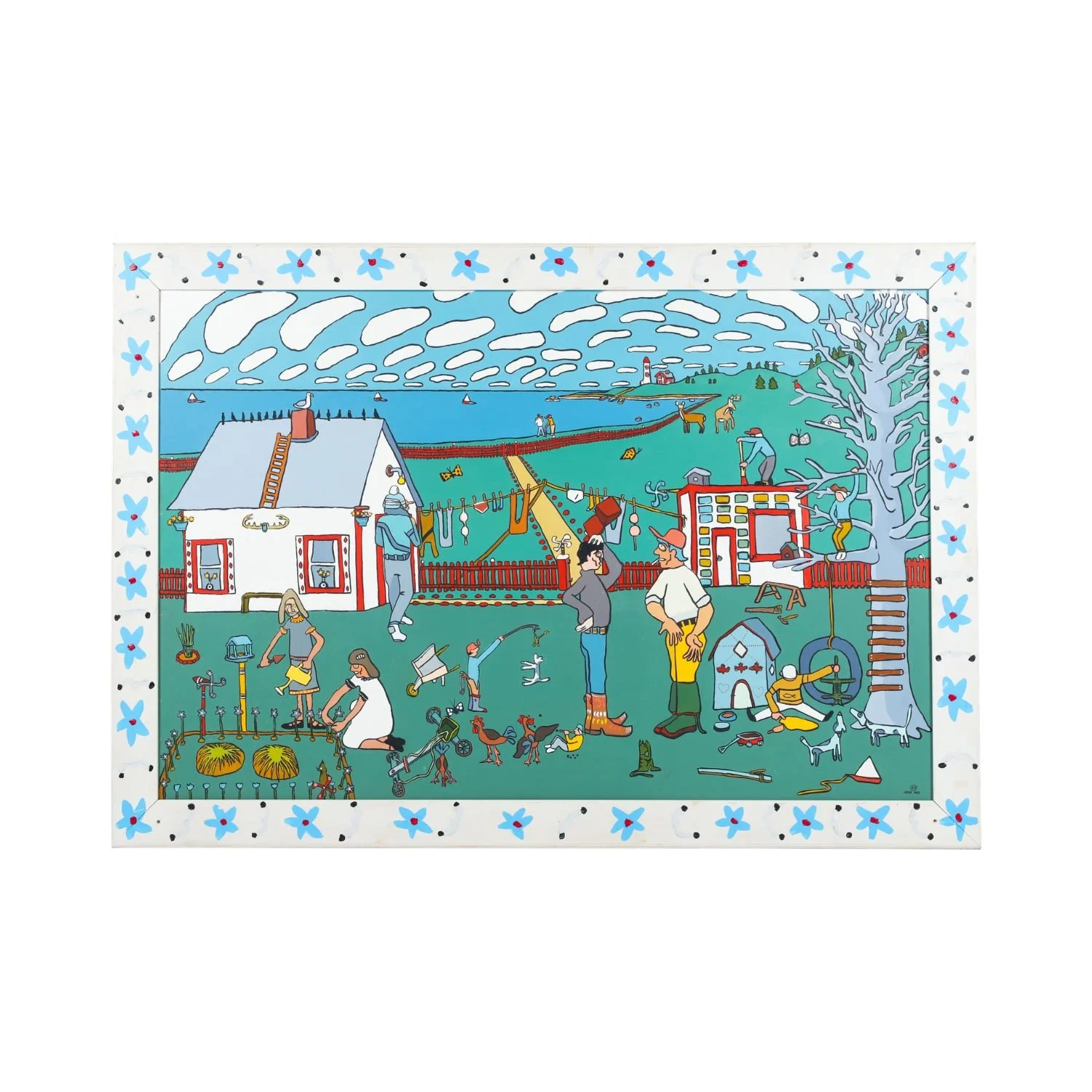 Lorne Reid, Cape Breton Harbour. Monumental 1987 acrylic widely considered the artist’s masterpiece; CA$14,520.