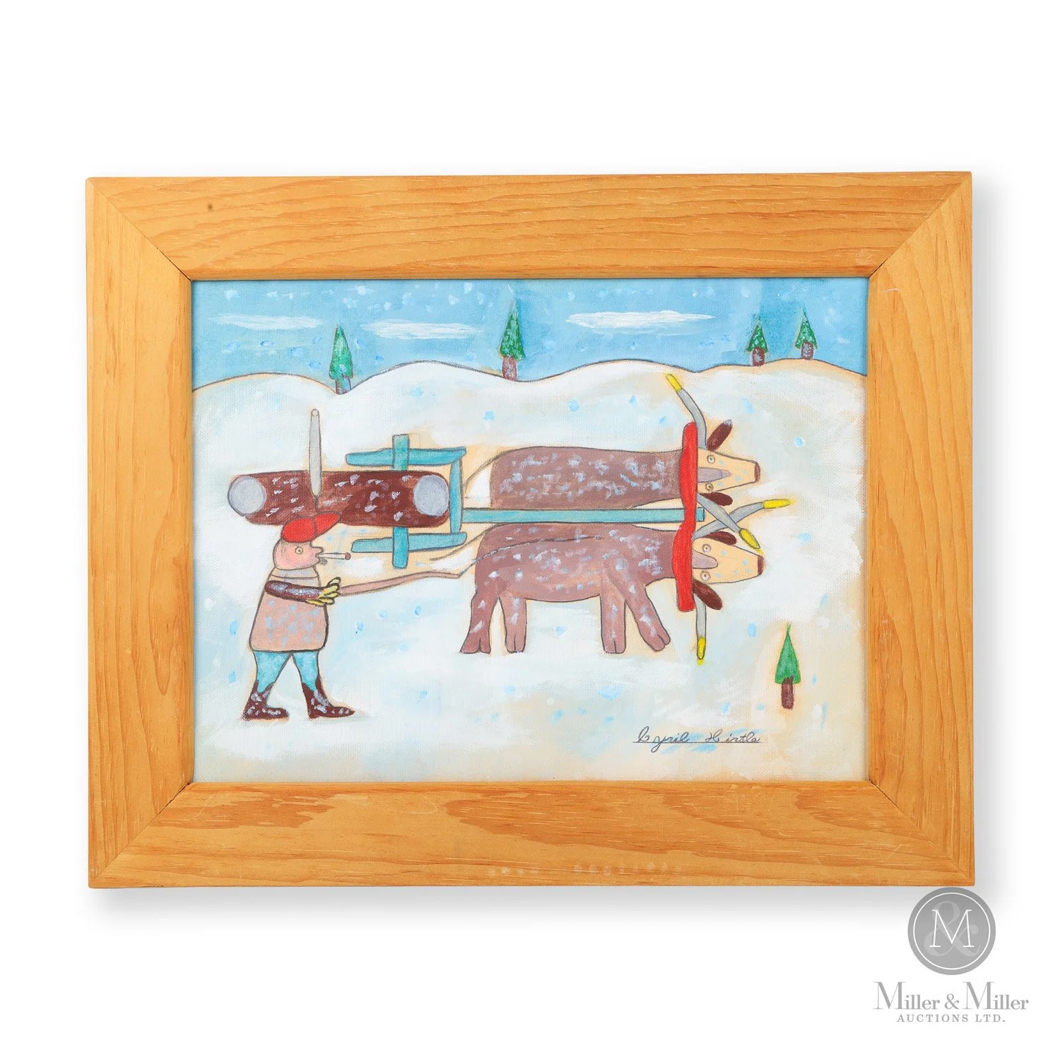 Oxen by Cyril Hirtle<br><b>SOLD: $8,470</B>