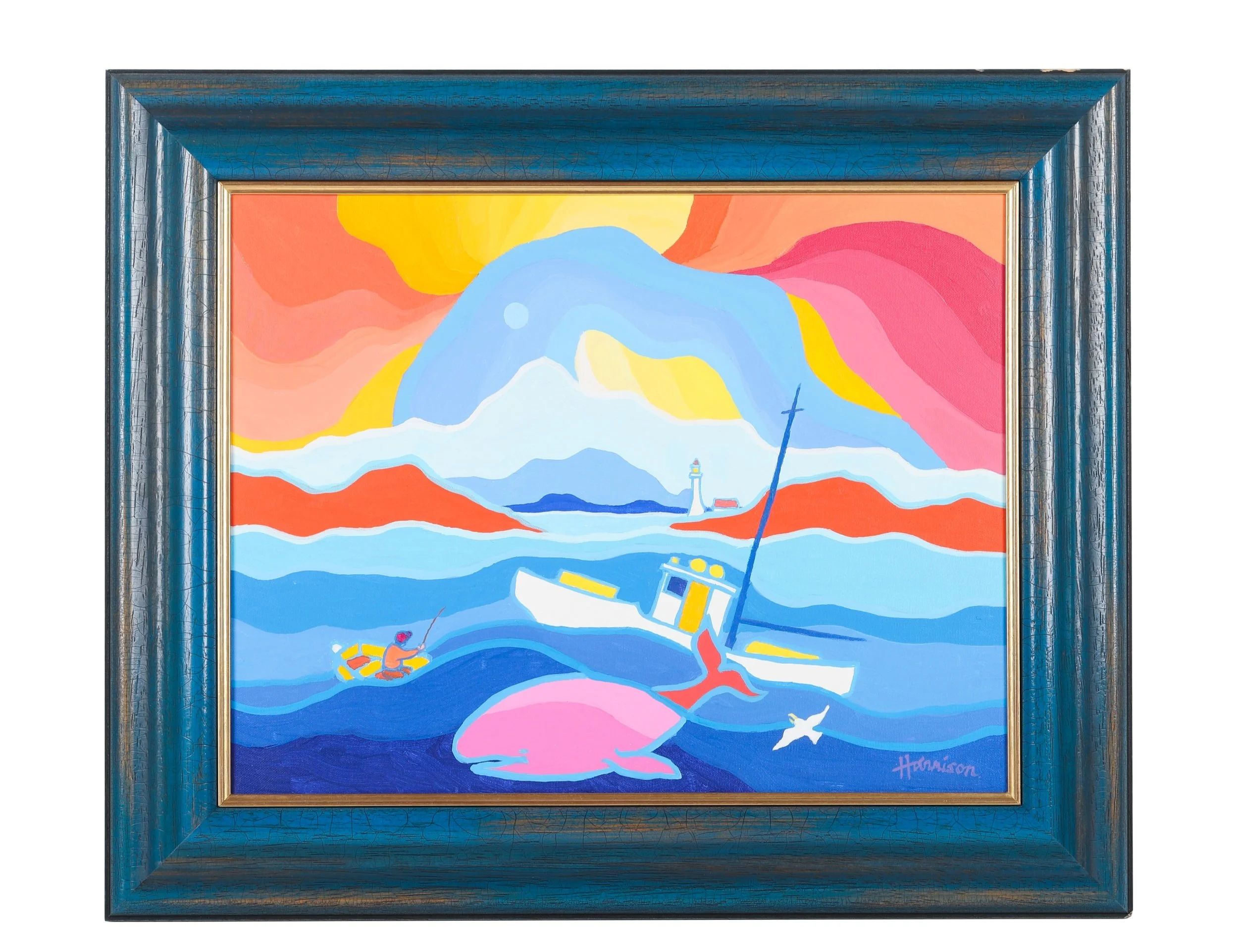 Over the Waves by Ted Harrison<br><b>SOLD: $16,940</B>