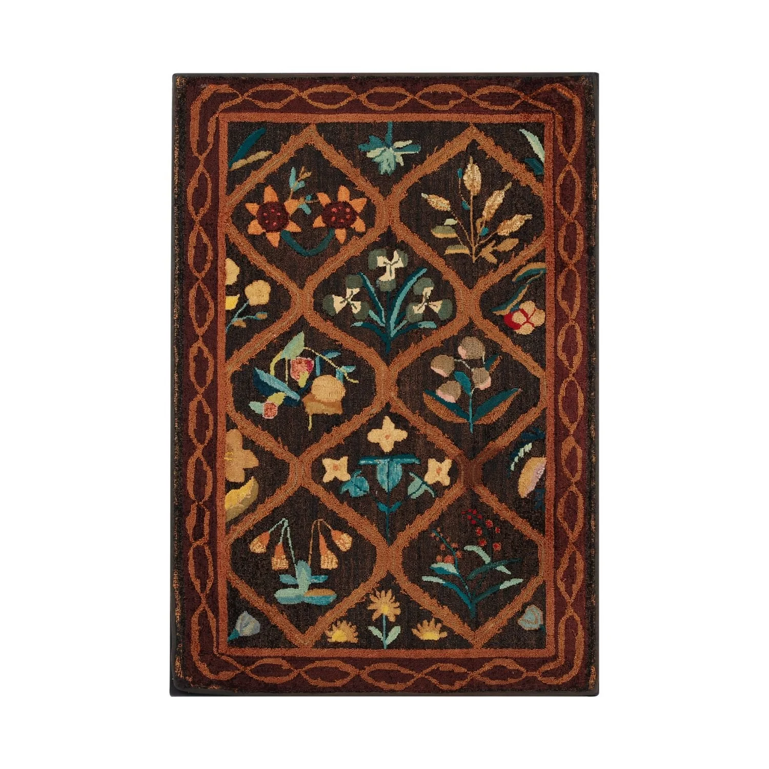 Grenfell “Meadow Mat” Rare 1920s Grenfell hooked mat featuring indigenous wildflowers and exhibition history (CA$10,890).