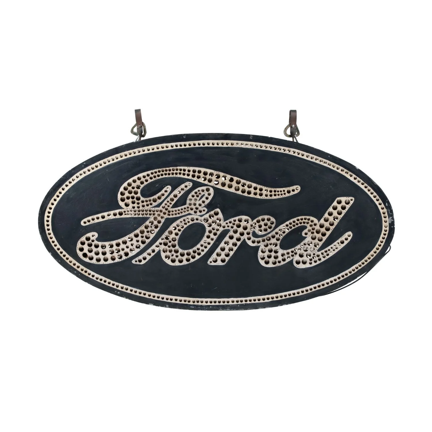 Early Ford punched tin smaltz illuminated dealer sign, circa 1910s–1920s. Estimate: CA$60,000–$80,000.