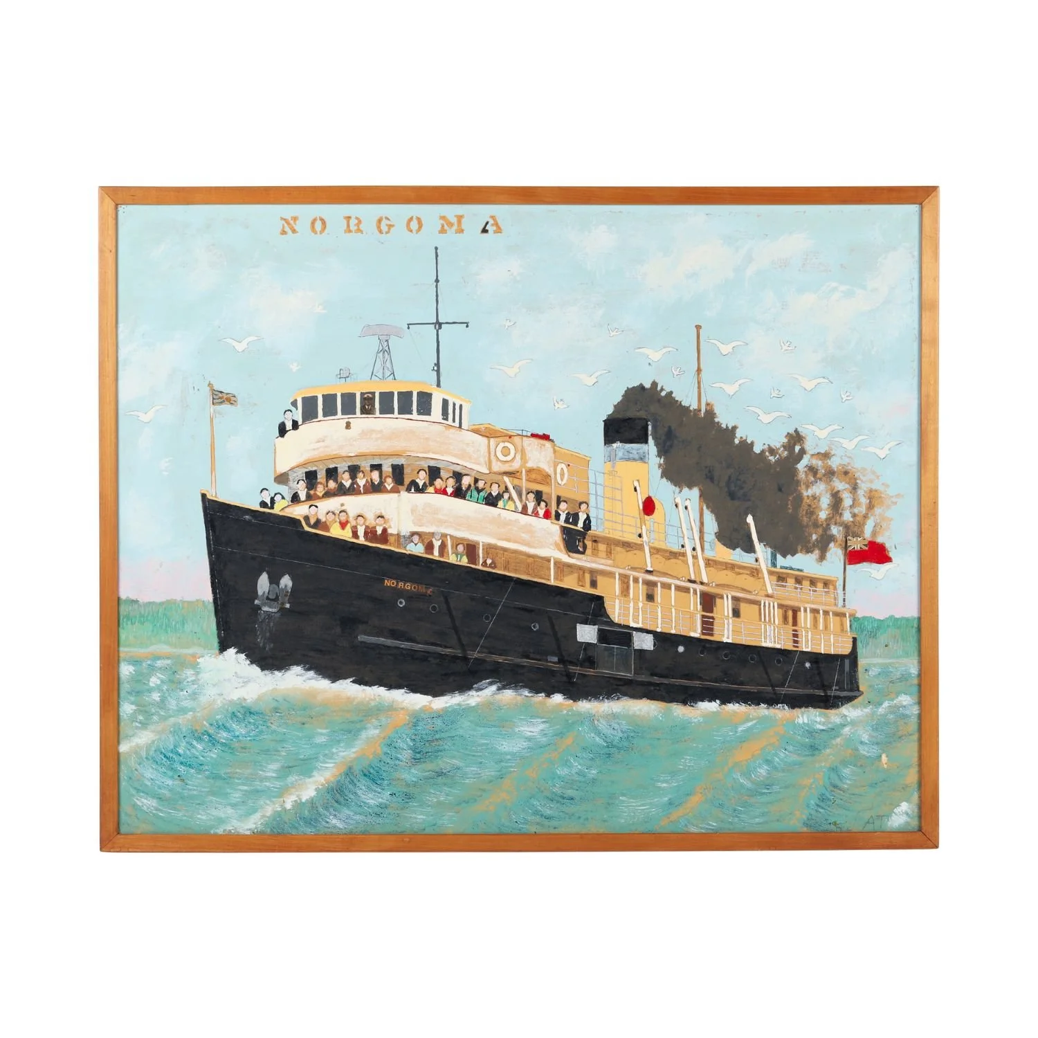  Angus Trudeau, Norgoma - Important Manitoulin Island vessel painting offered from the Estate of the Late Alex Cameron. Estimate: $9,000–$12,000 (Canadian).
