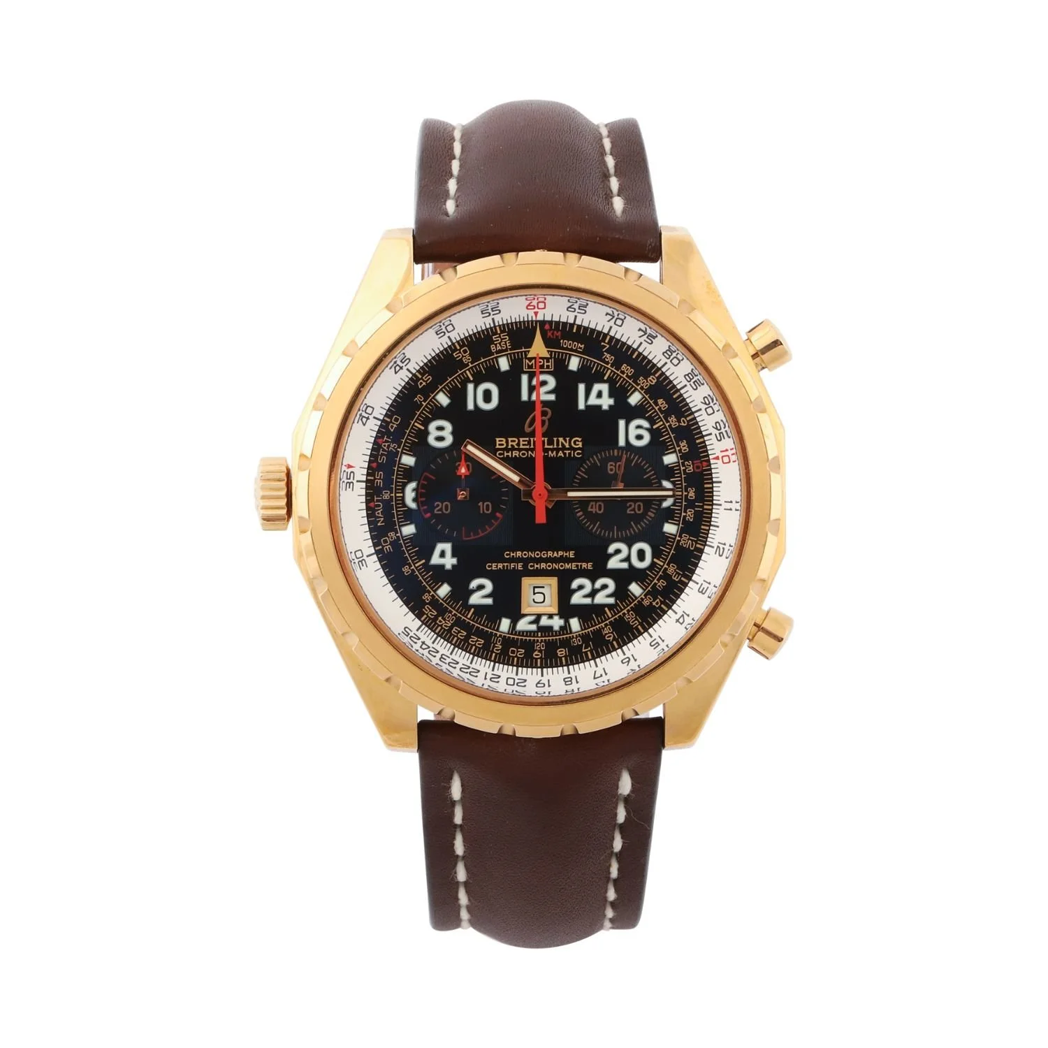 Breitling Ref. H22360 Chrono-Matic Limited Edition in 18K rose gold, number 241 of 250 produced. (CA$13,310)