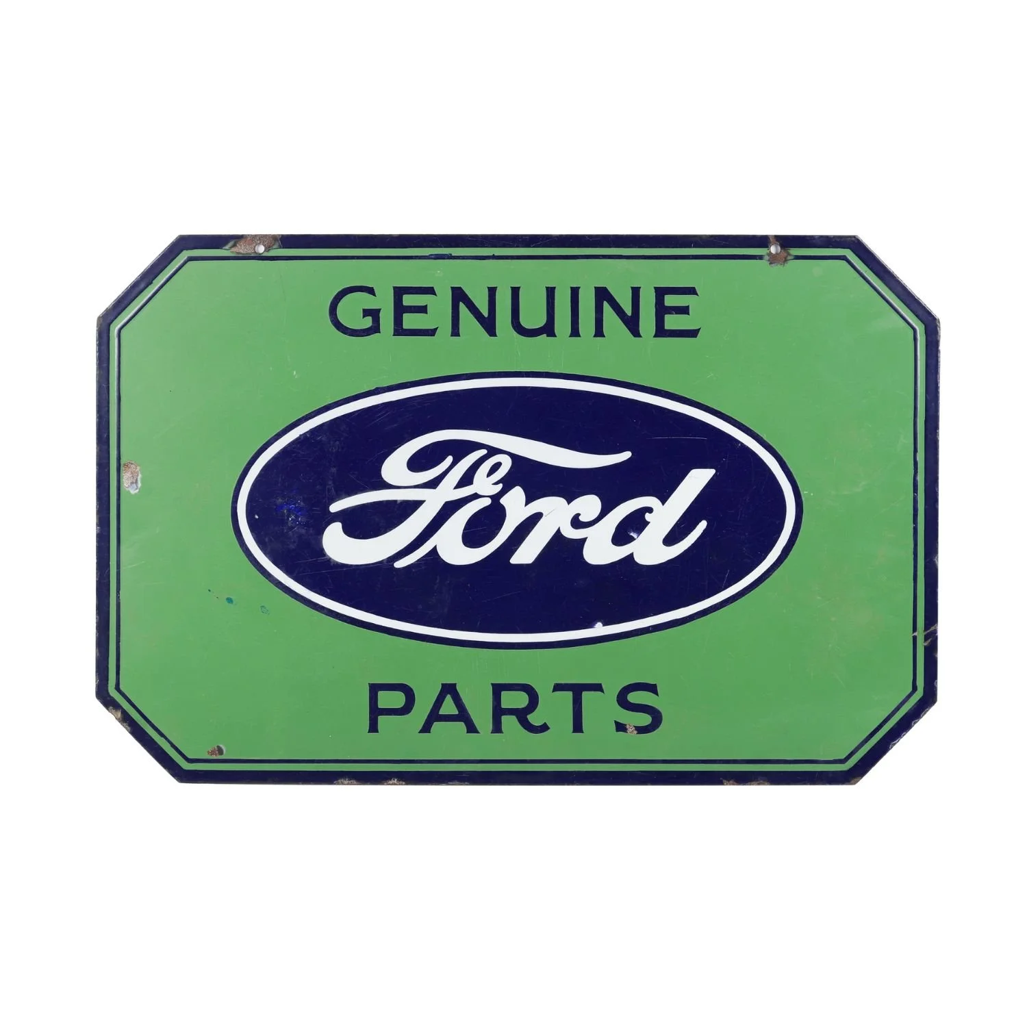 Scarce 1920-1930 Canadian double-sided porcelain Ford parts sign, graded 8.5/8.25 and authenticated (CA$6,050).