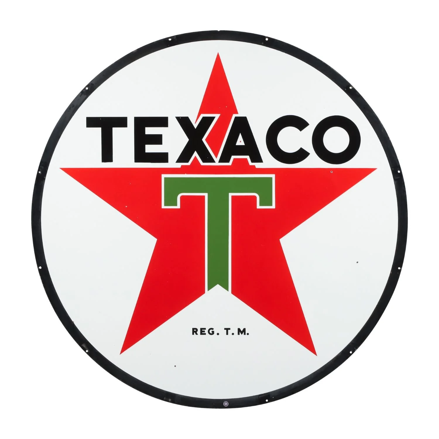 Canadian 1946-1959 double-sided porcelain Texaco sign, graded 9.0/8.75 (CA$5,748).