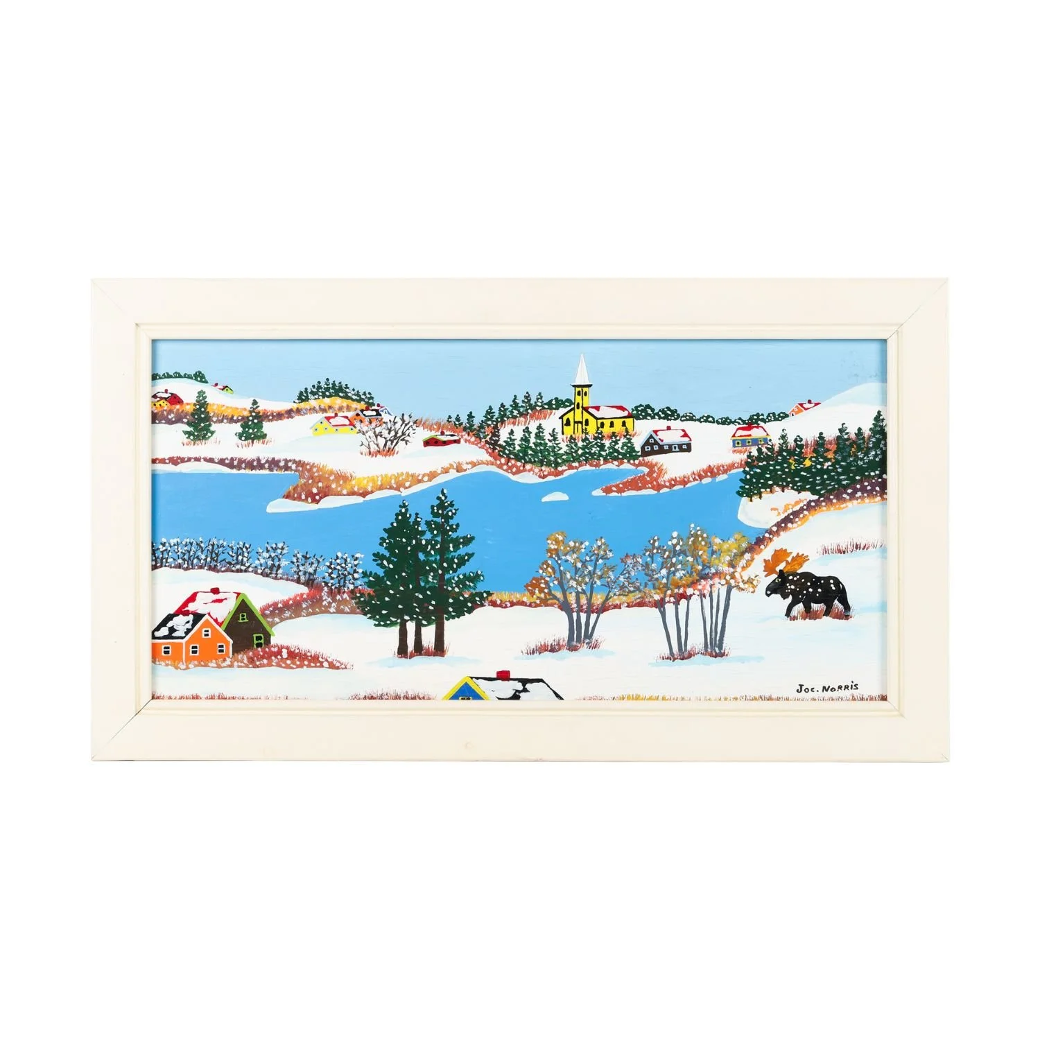 Joe Norris, Winter Scene: 1978 Nova Scotia winter landscape related to a published Norris work. Estimate: $6,000–$9,000 CAD.