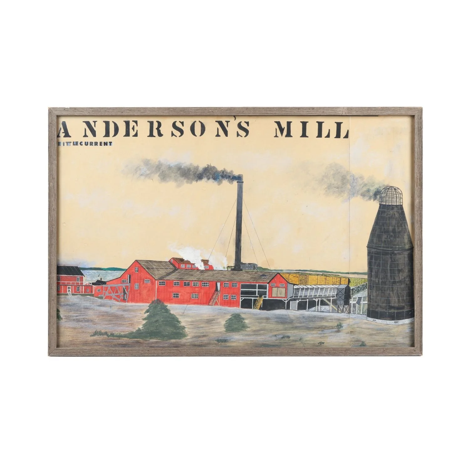 Angus Trudeau, Anderson’s Mill, Little Current: Important Manitoulin Island landmark painted circa 1980. Estimate: $4,000–$6,000 CAD.