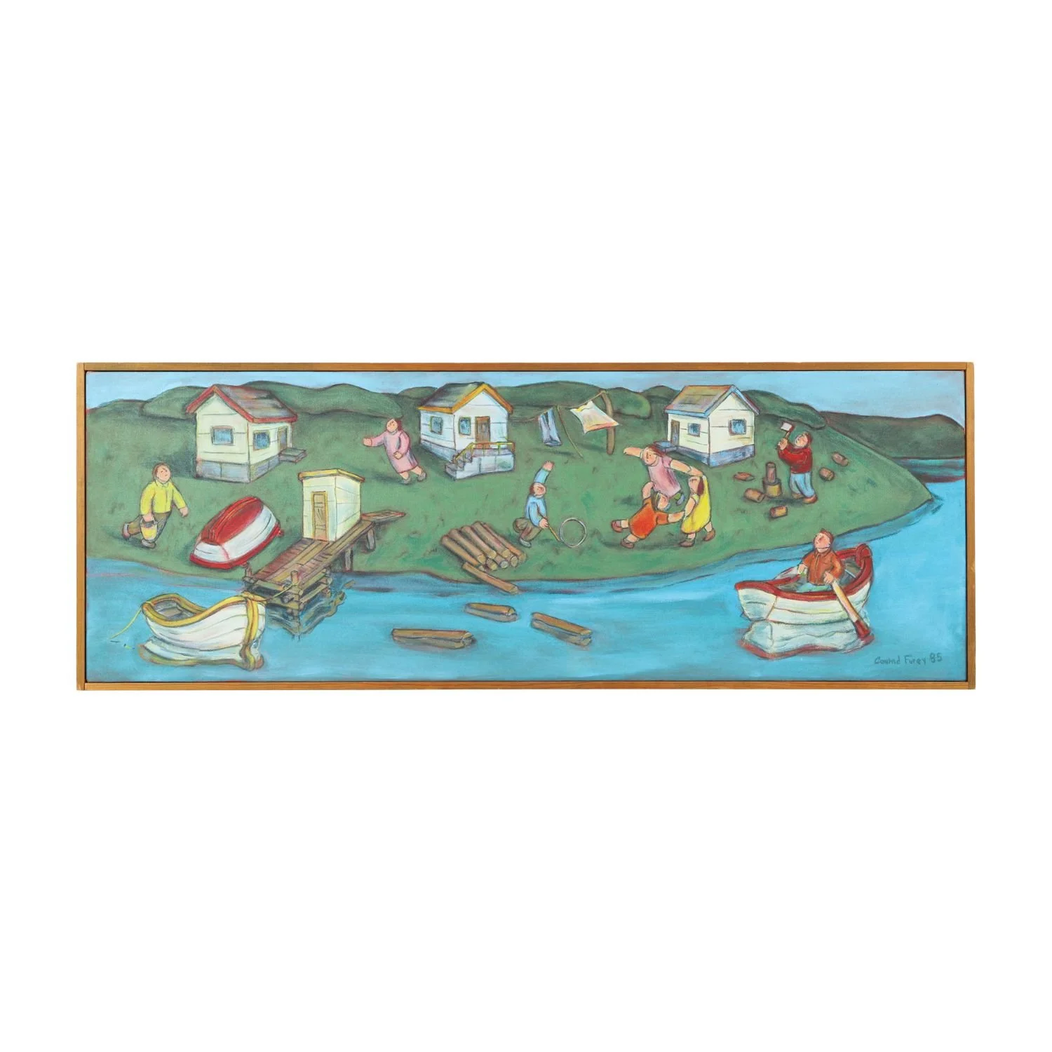 Conrad Furey, Childhood Games: Rich Newfoundland childhood scene. Estimate: $2,000–$3,000 CAD.