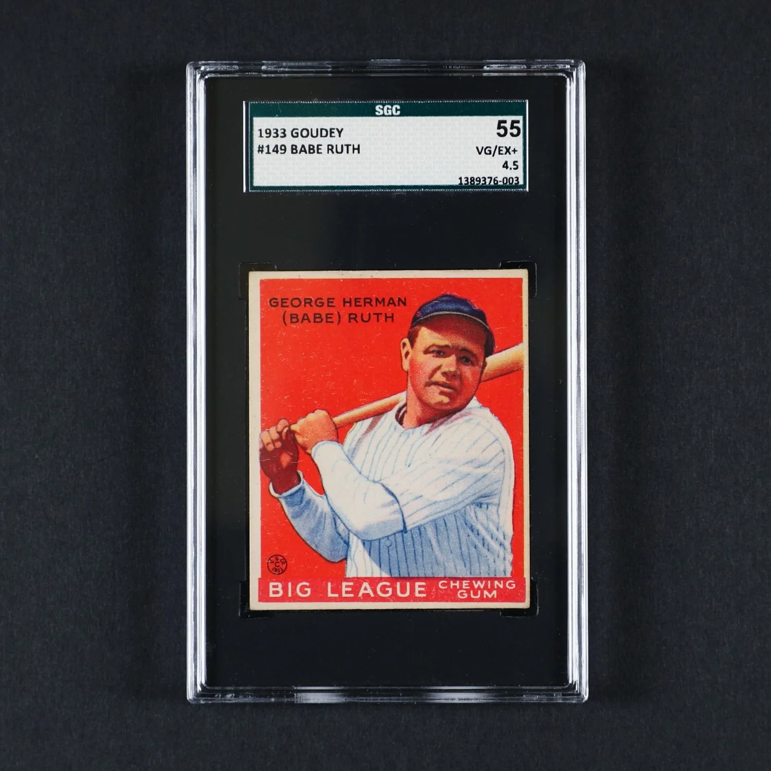 1933 Goudey Babe Ruth, 1952 Bowman Mickey Mantle Lead $557,054 Spezowka Collection Sale