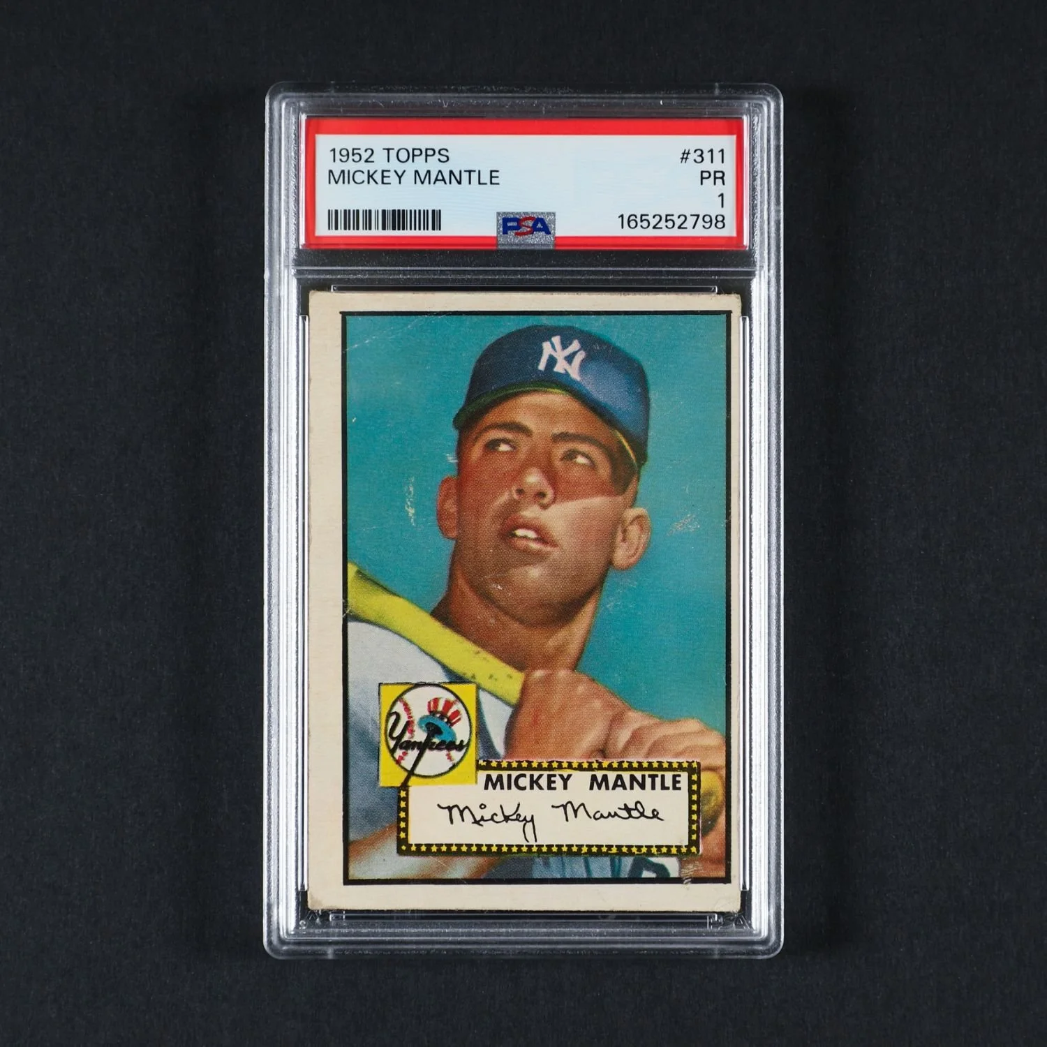 1952 Topps Mickey Mantle, Jackie Robinson and Willie Mays Headline October 25 Sports Card Auction