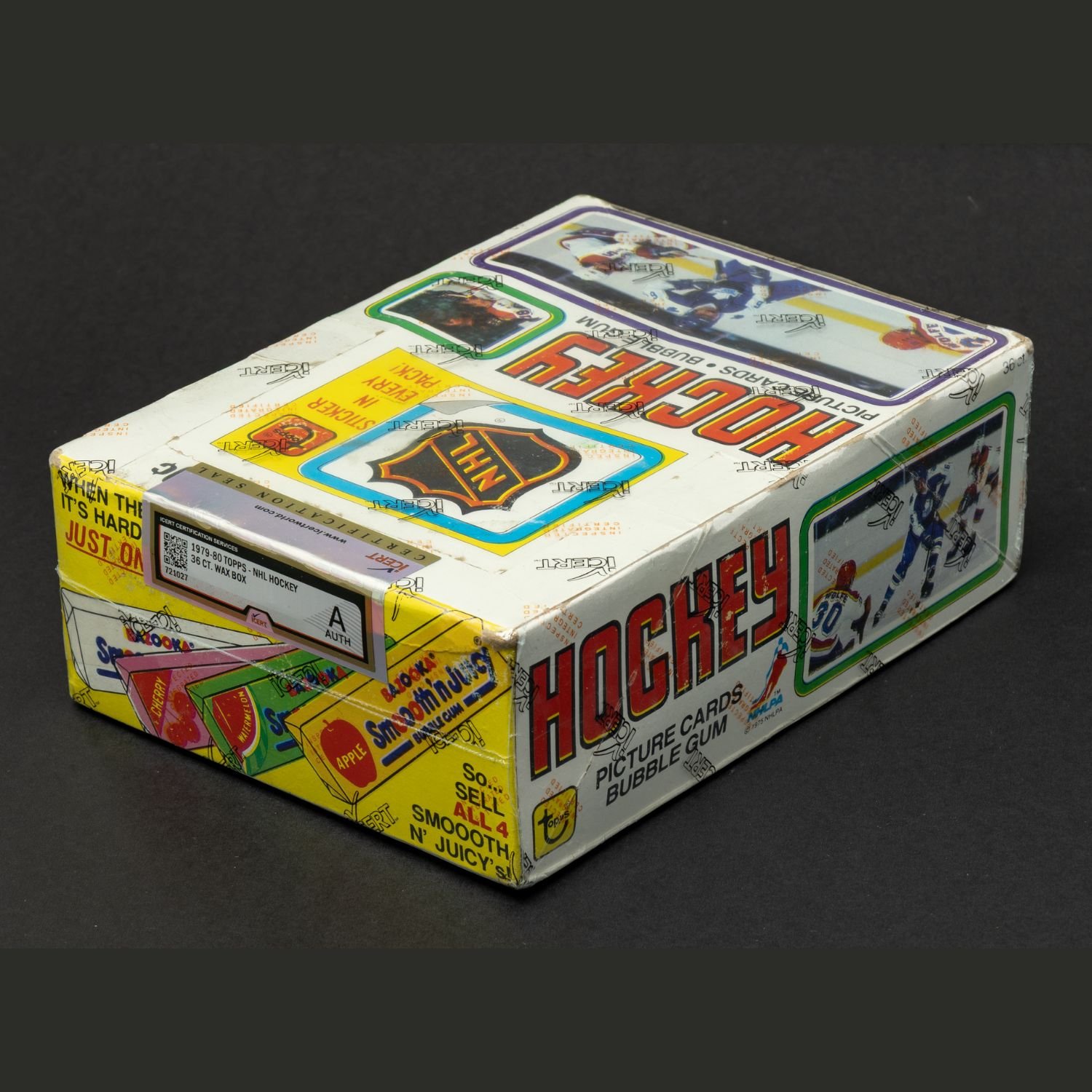 1979–80 Topps Hockey wax box with 36/36 authenticated packs. Estimate: CA$10,000-25,000.