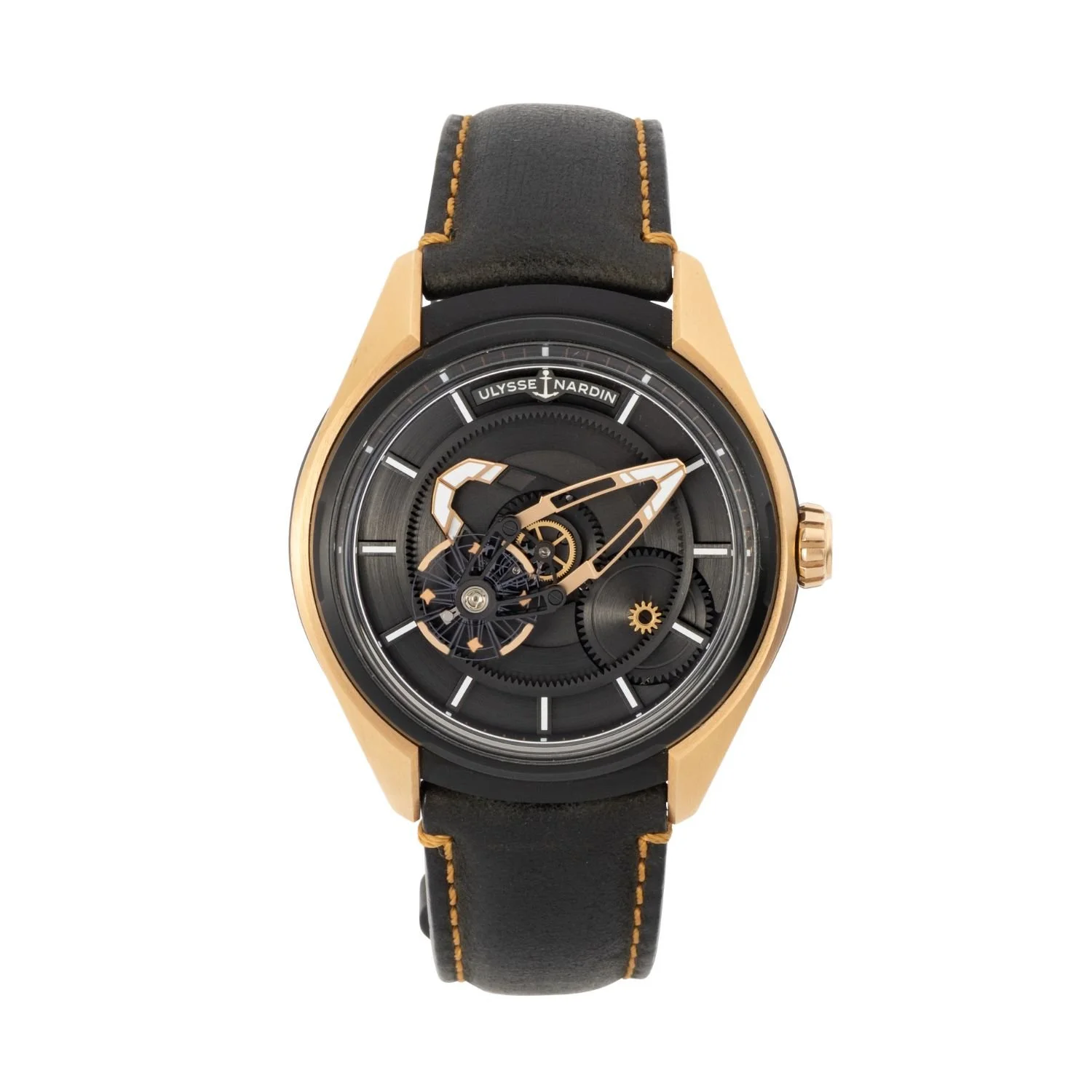 Ulysse Nardin Freak X Ref. 2305-270 in 18K rose gold, complete with presentation boxes, guarantee card, and manuals. Estimate: CA$25,000–30,000.