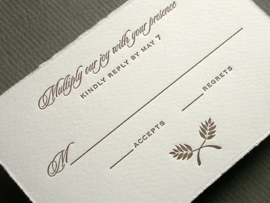 WREATH response card