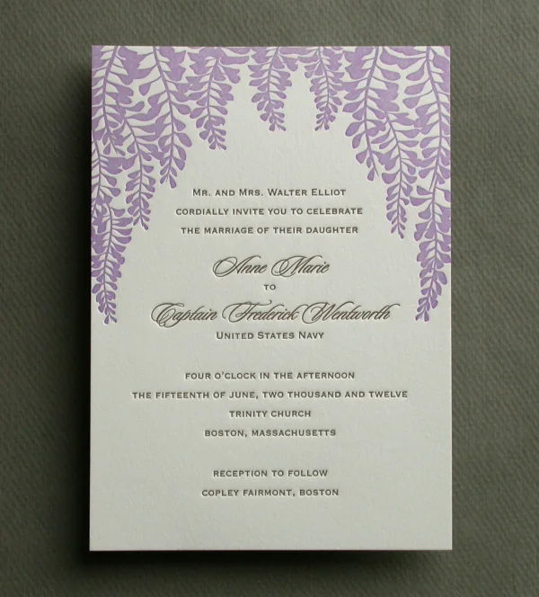 WISTERIA invitation