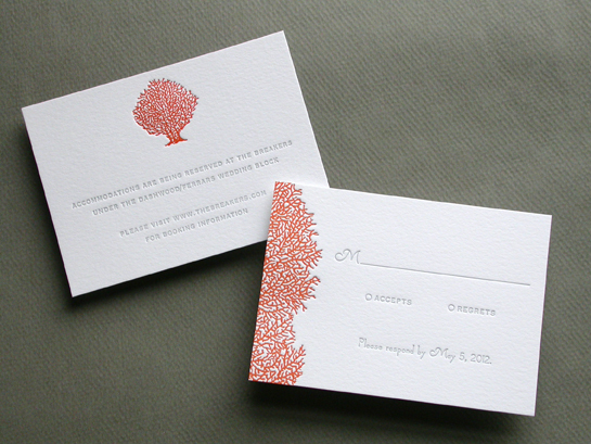 CORAL response and reception cards