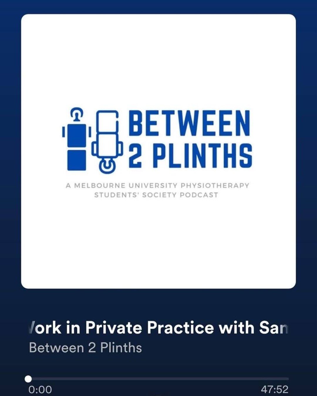 Sam appeared on the Between 2 Plinths podcast, check it out on the link below!

https://open.spotify.com/episode/1D7q58GskRMwGQiCKwgIeb?si=a6f547be51cc4bdb

#fyp #Physiotherapy  #exercise #physiostudent #osteo #myo #osteostudent #chiro #university #r